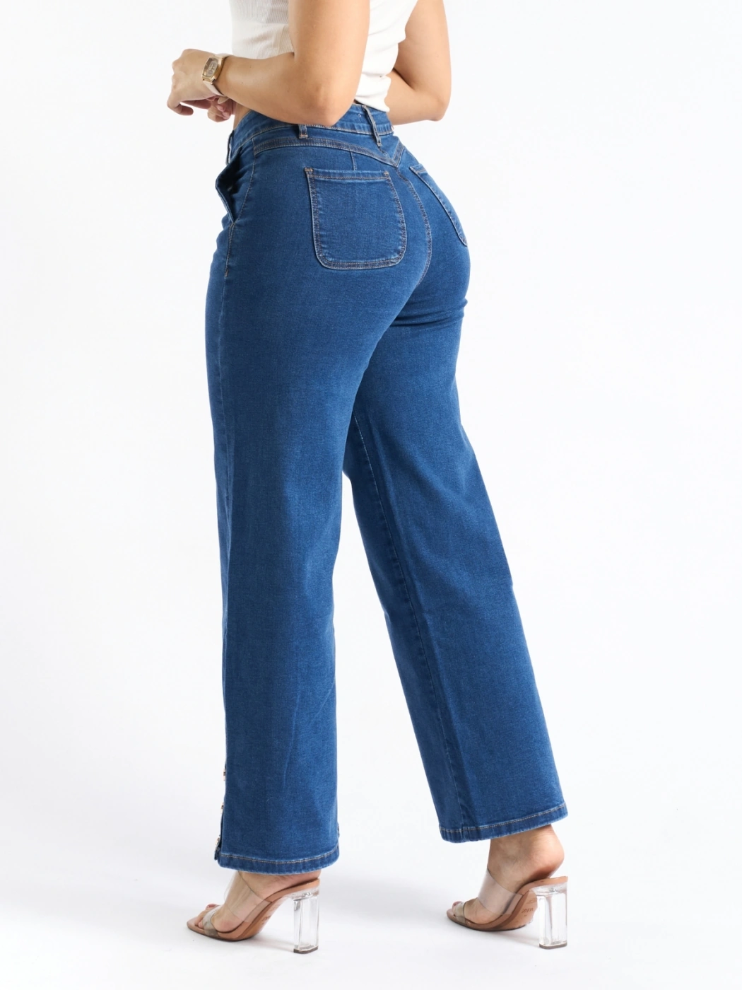 JEANS WIDE LEG MUJER PARADA 111 - 2