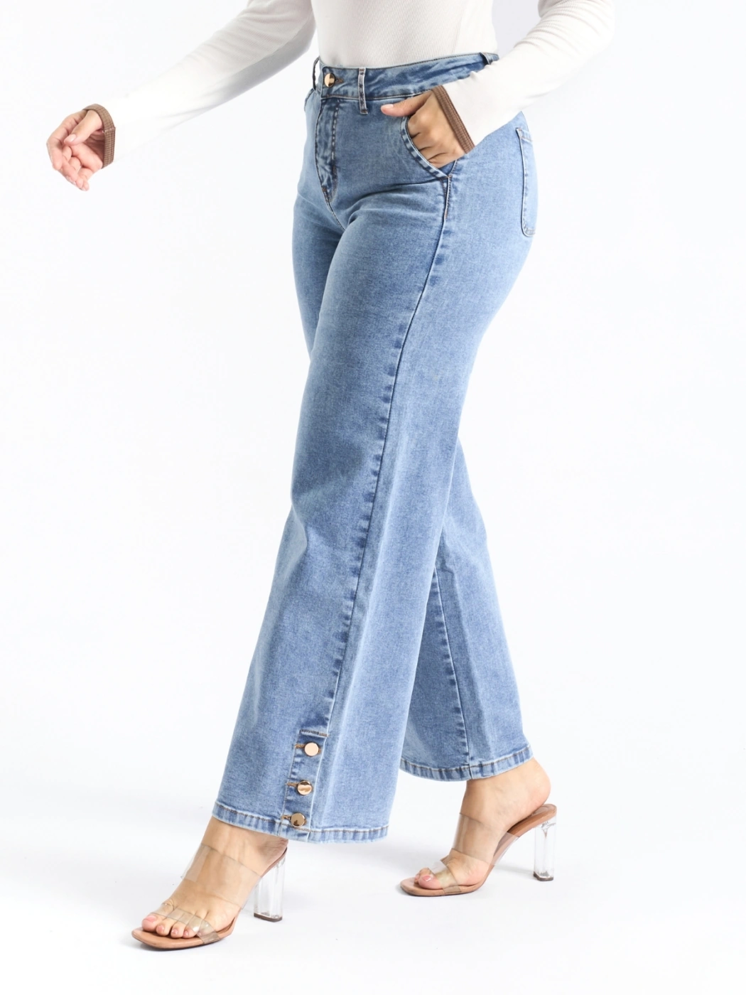 JEANS WIDE LEG MUJER PARADA 111 - 2