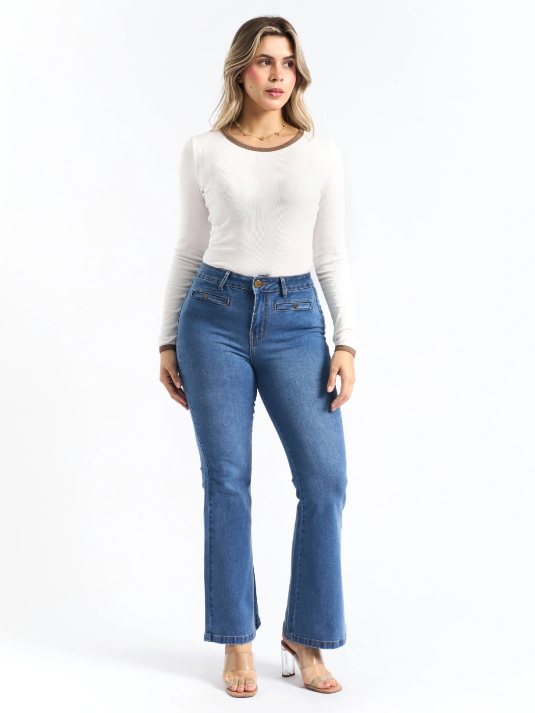 JEANS FLARE MUJER PARADA 111 - 5