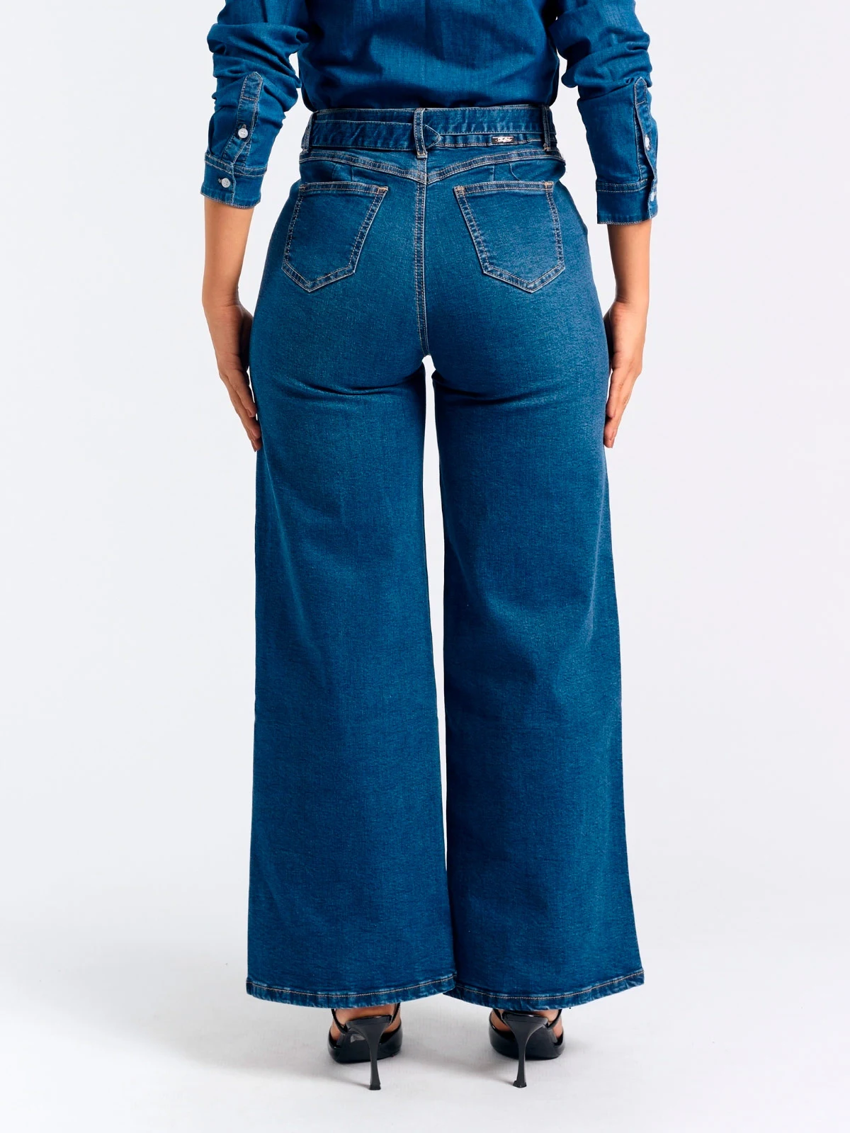 JEANS WIDE LEG MUJER PARADA 111 - 4