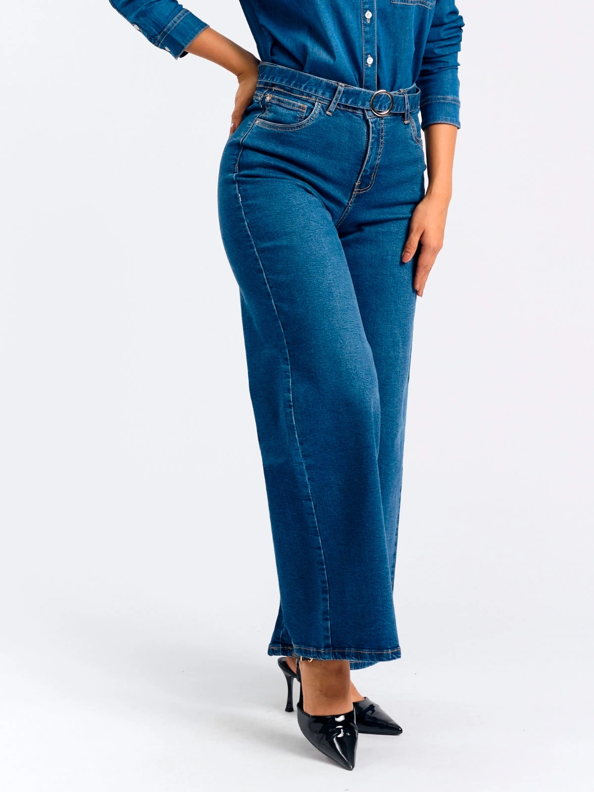 JEANS WIDE LEG MUJER PARADA 111 - 3