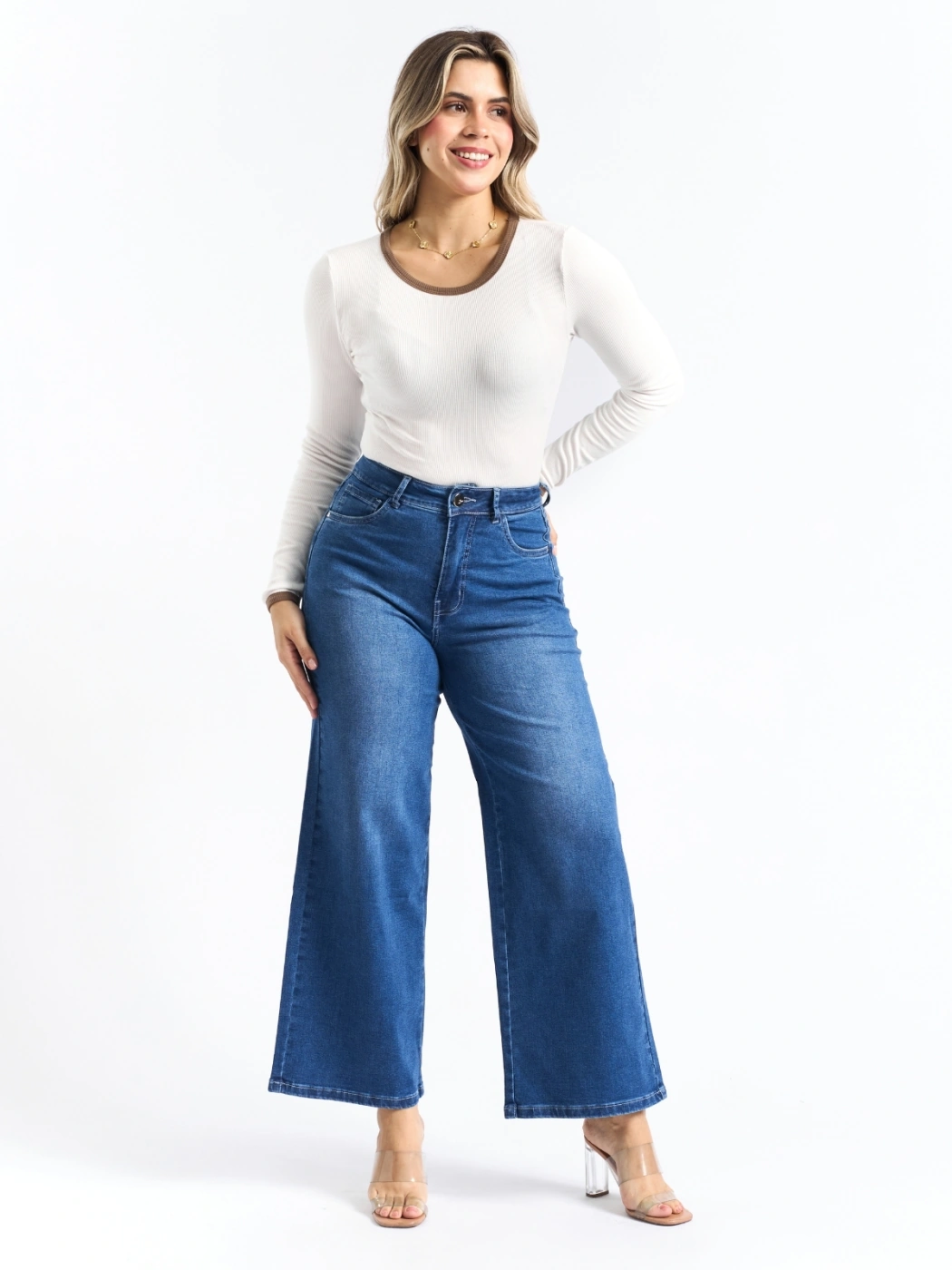 JEANS WIDE LEG MUJER PARADA 111 - 5