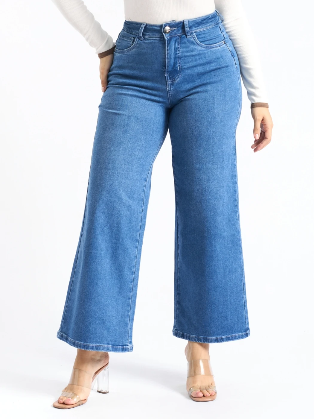 JEANS WIDE LEG MUJER PARADA 111 - 1