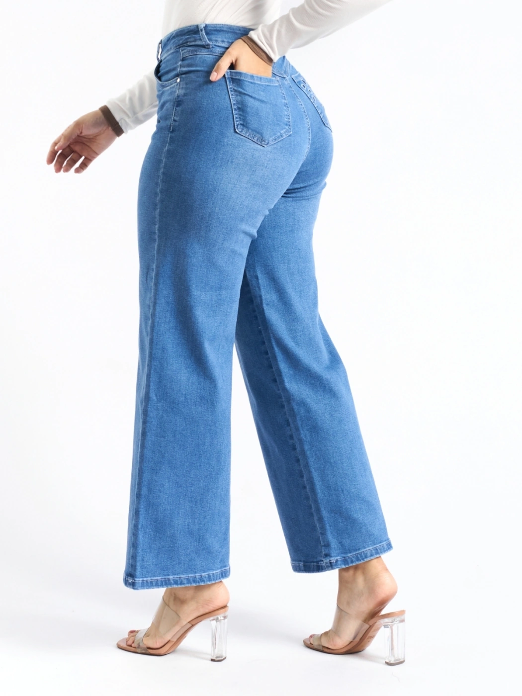 JEANS WIDE LEG MUJER PARADA 111 - 2