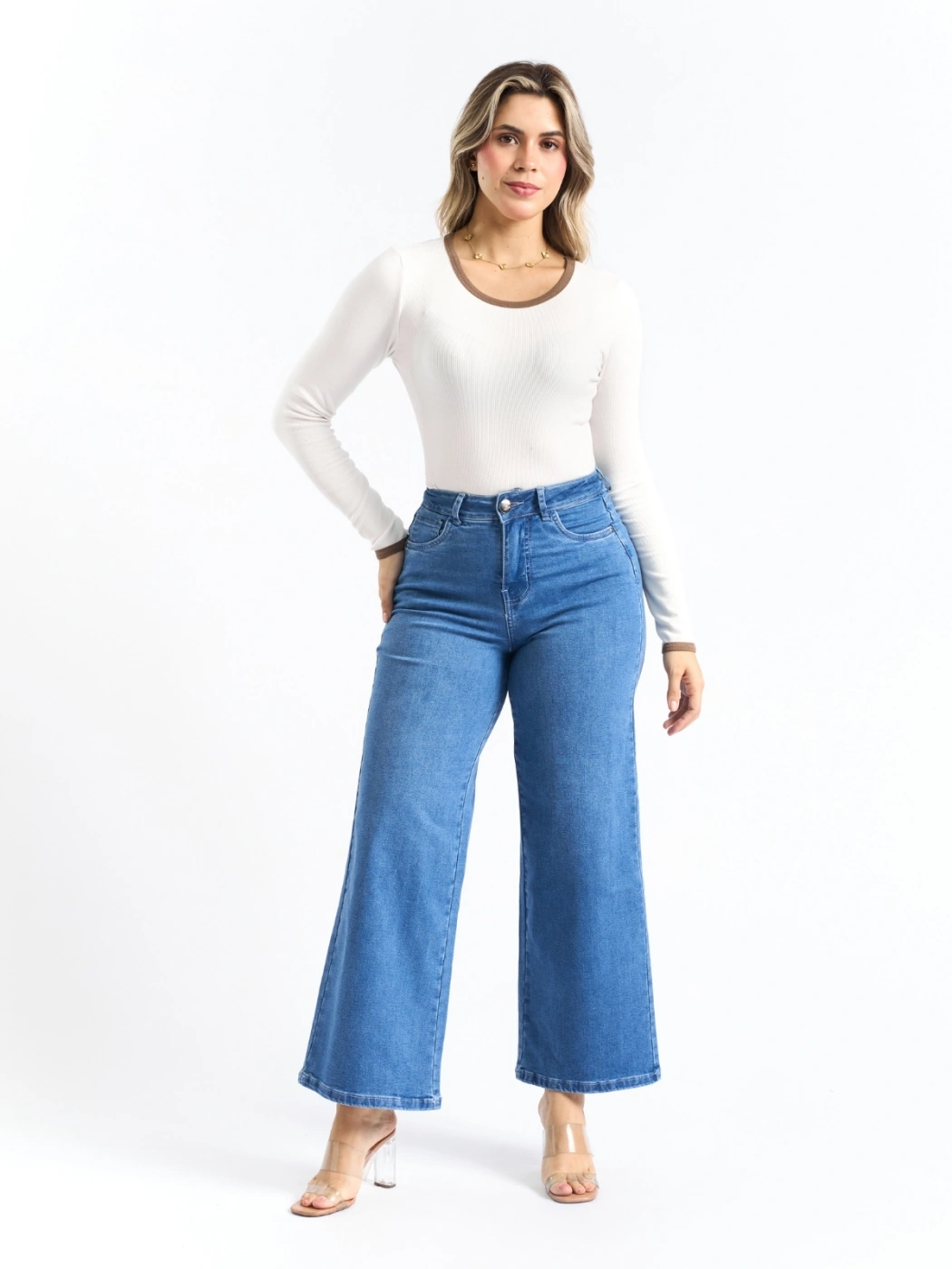 JEANS WIDE LEG MUJER PARADA 111 - 5