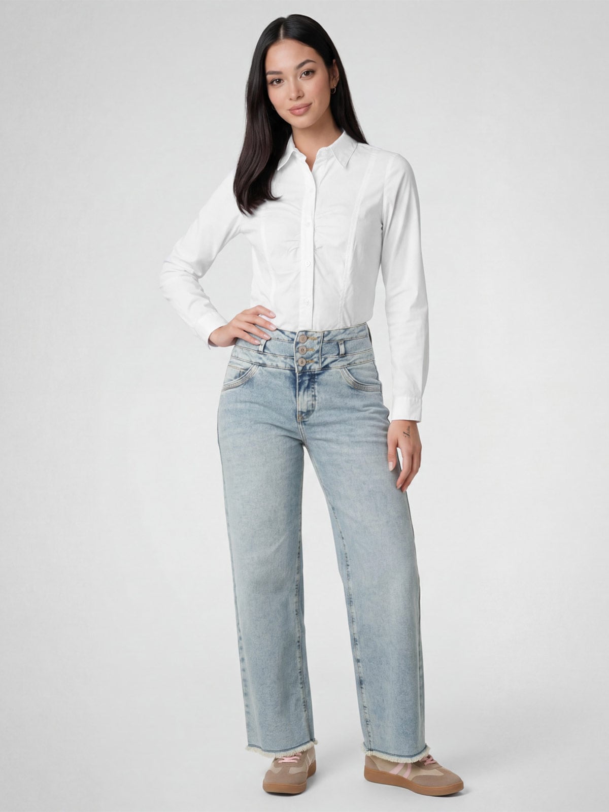 BLUSA MANGA LARGA MUJER SQUEEZE YVANY - 1
