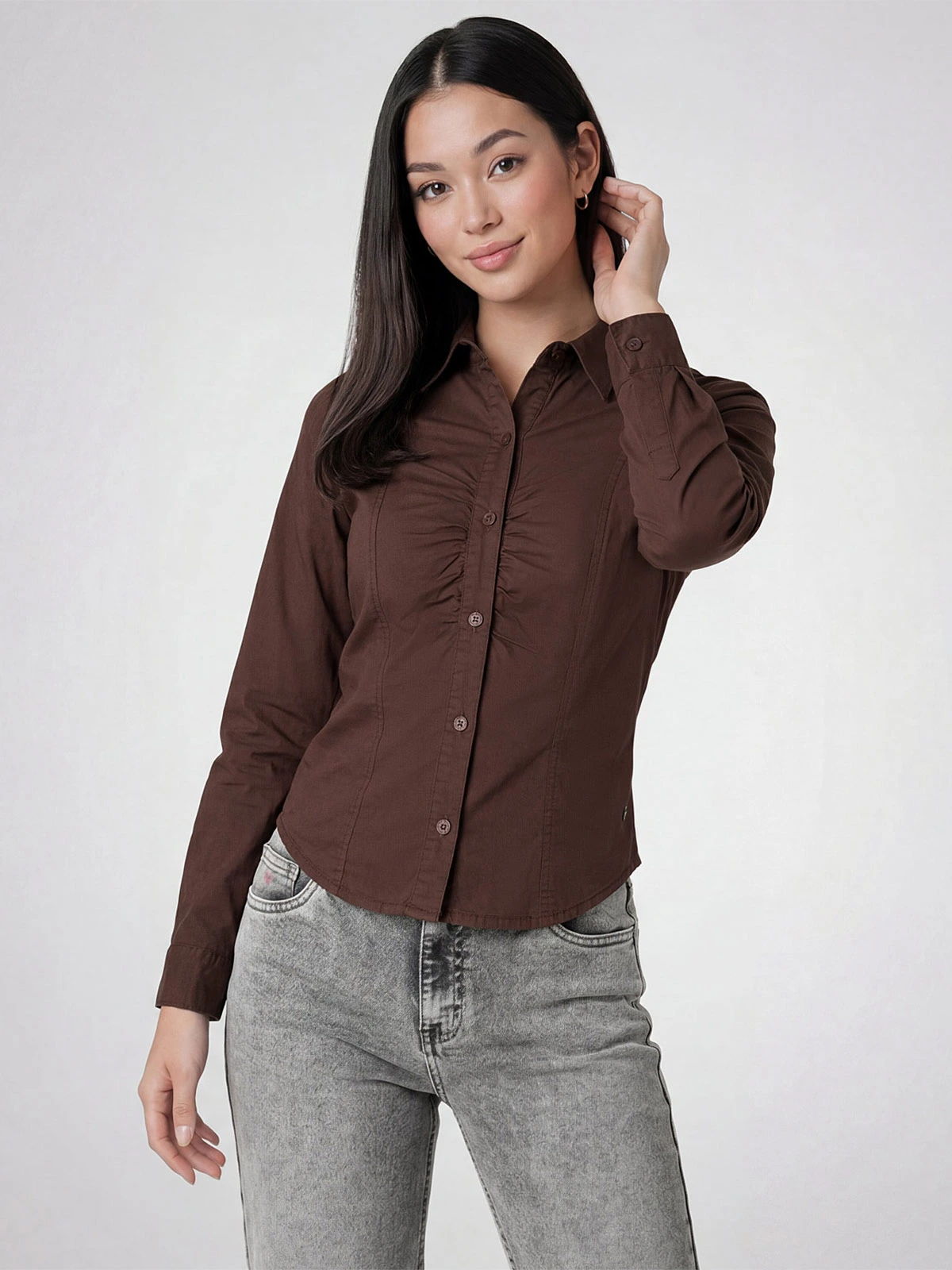 BLUSA MANGA LARGA MUJER SQUEEZE YVANY - 2