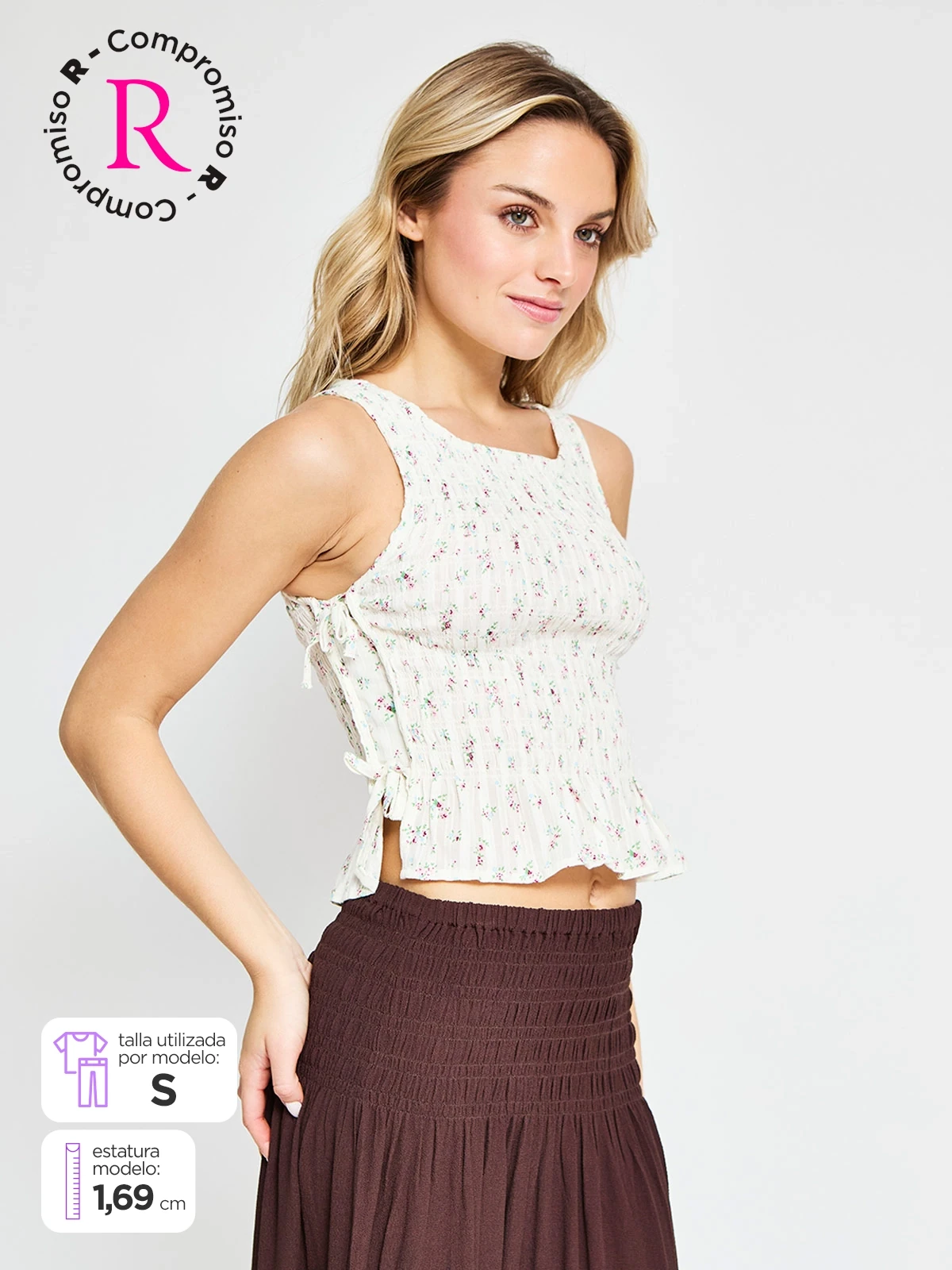 BLUSA SIN MANGAS ALGODÓN MUJER INDEX - 1