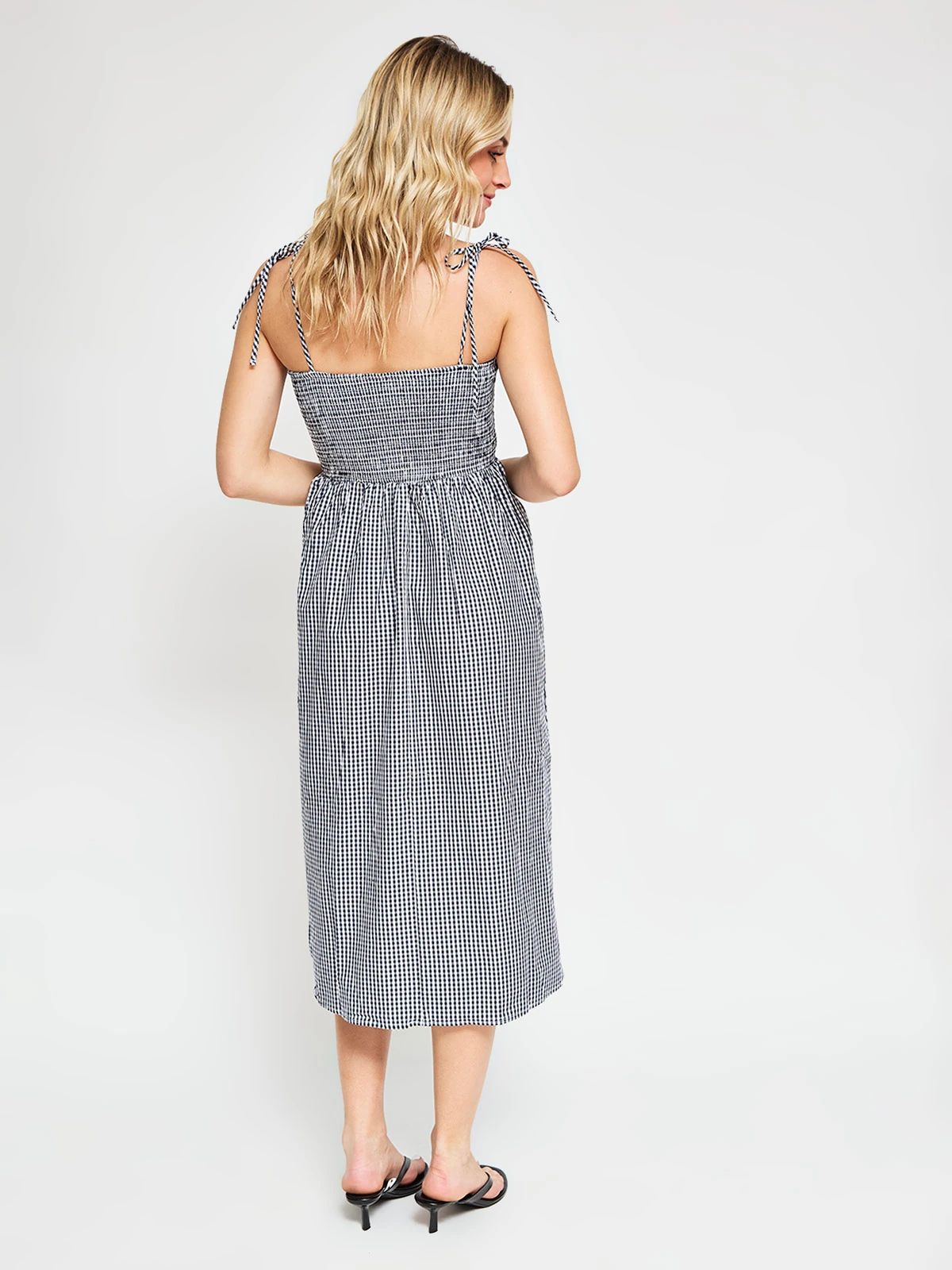 VESTIDO LARGO ALGODÓN MUJER INDEX FRUNCE - 3
