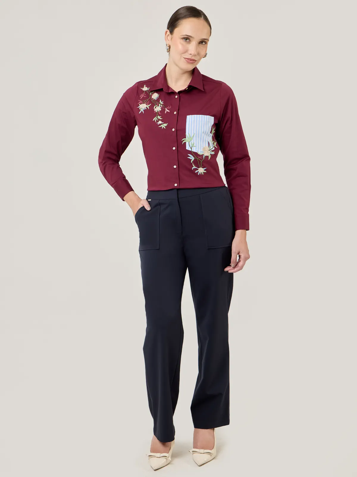 BLUSA MANGA LARGA MUJER JOHN HOLDEN WOMAN DIANA - 5