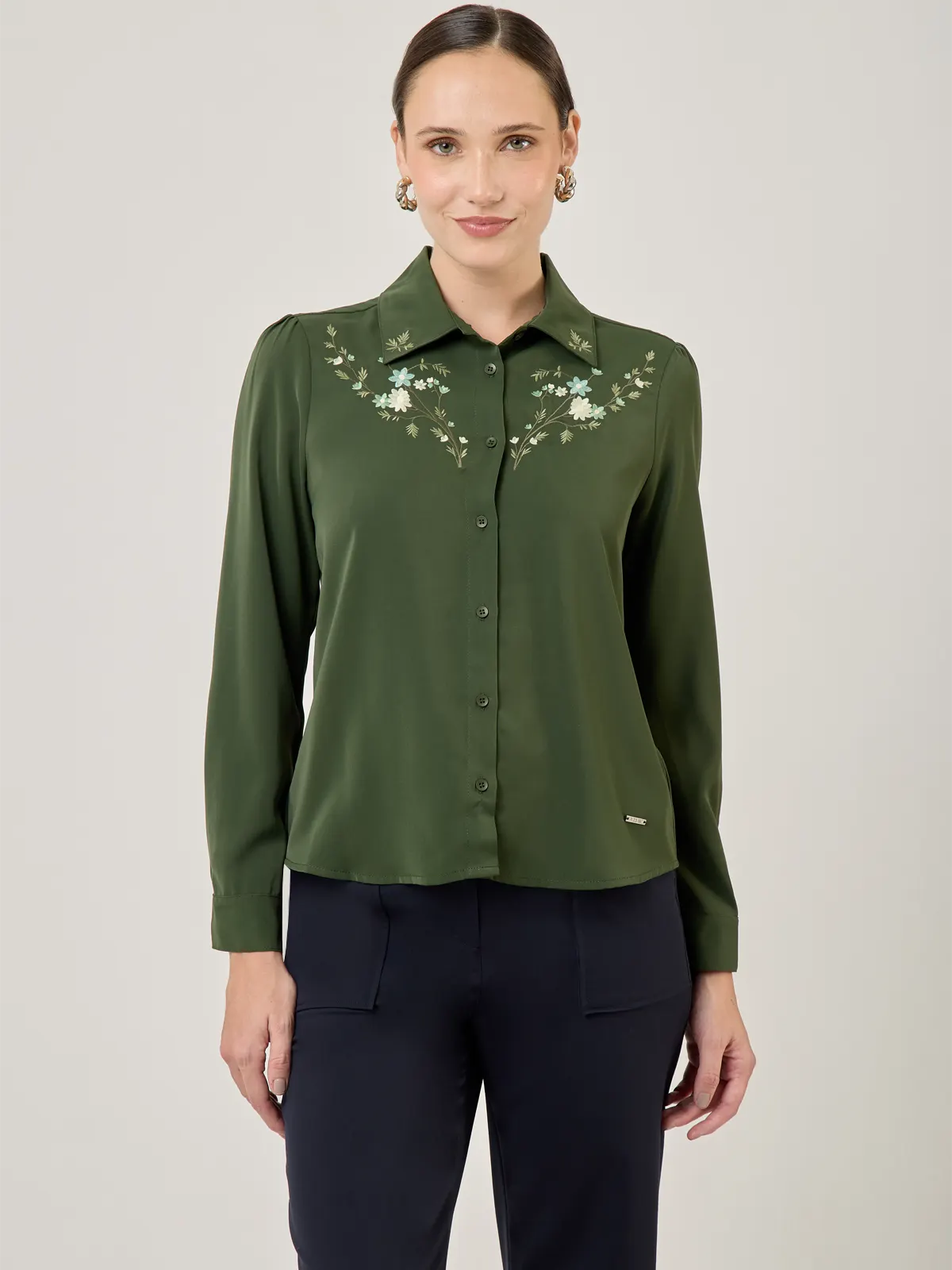 BLUSA MANGA LARGA MUJER JOHN HOLDEN WOMAN DAKOTA - 1