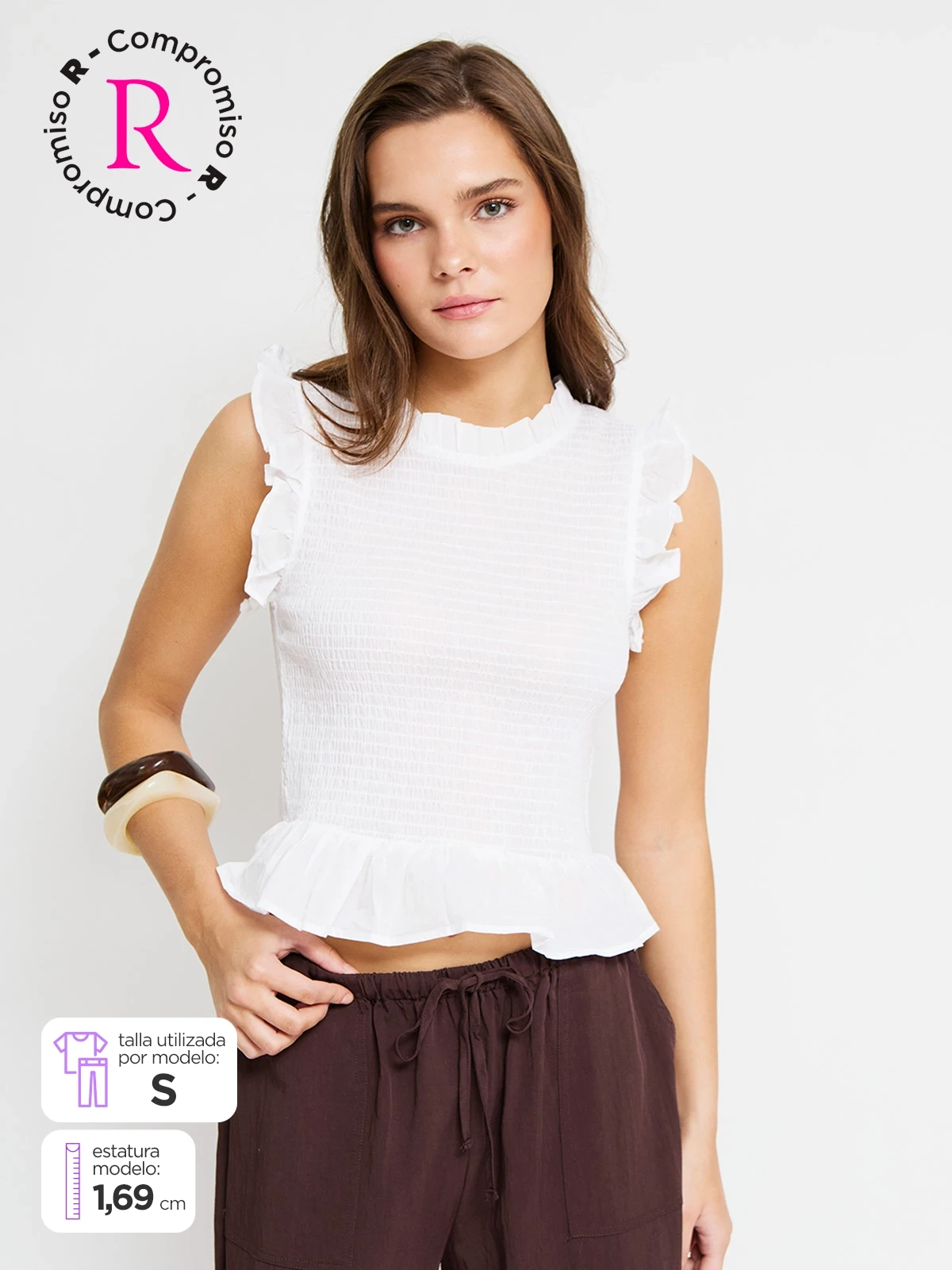 BLUSA SIN MANGAS ALGODÓN MUJER INDEX - 1