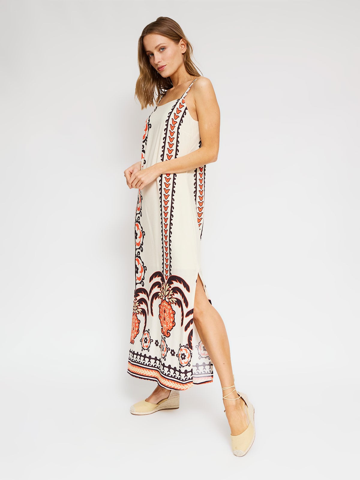 VESTIDO LARGO MUJER TATIENNE TIRITAS ESTAMPADO - 2