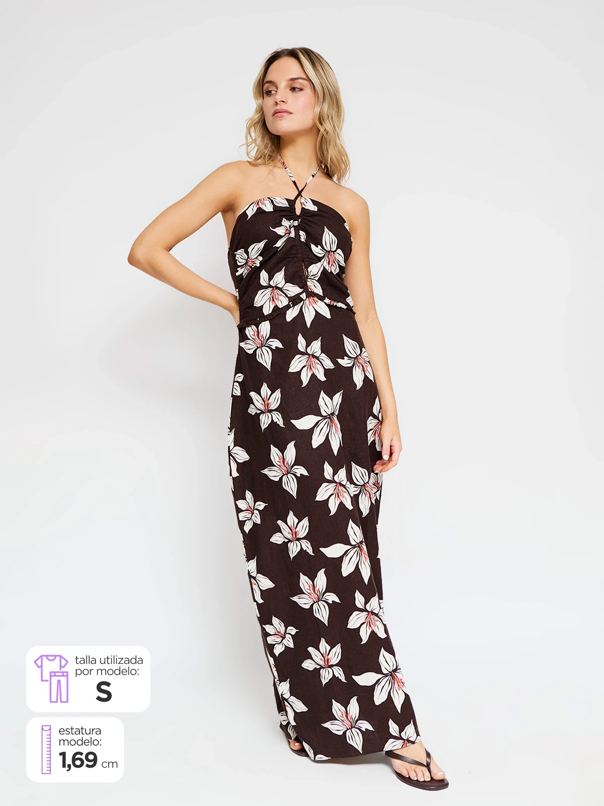 VESTIDO CORTO ALGODÓN MUJER INDEX - 1