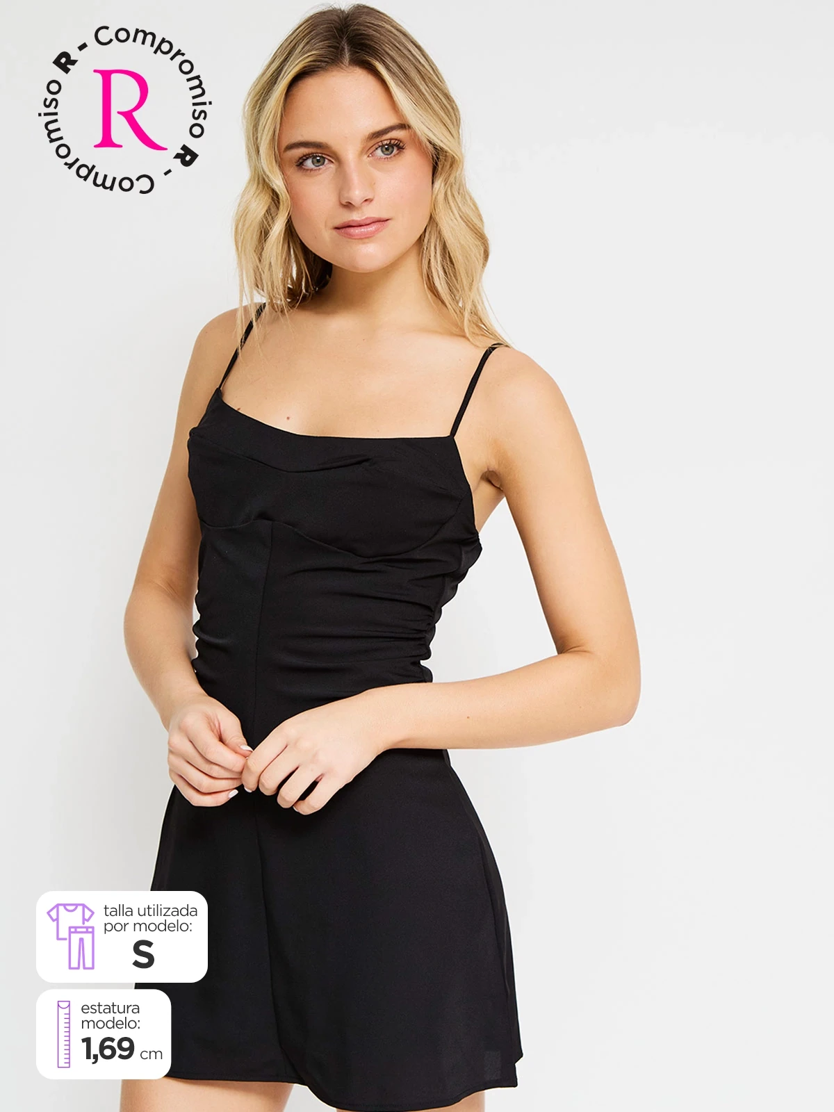 VESTIDO CORTO MUJER INDEX - 1