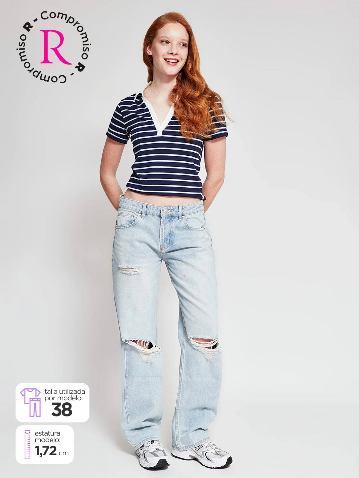 JEANS ALGODÓN REGULAR MUJER INDEX - 1