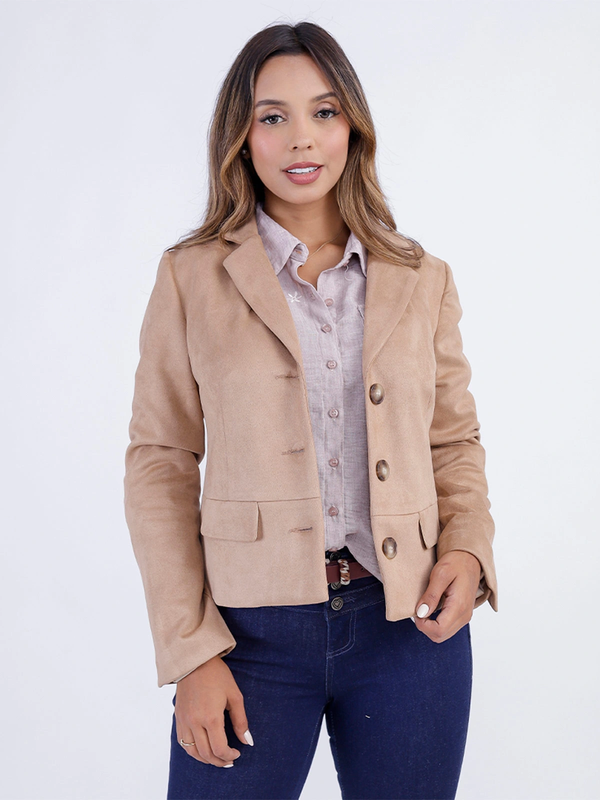SACO MUJER SODA BLUES DASHIEL SUEDE - 2