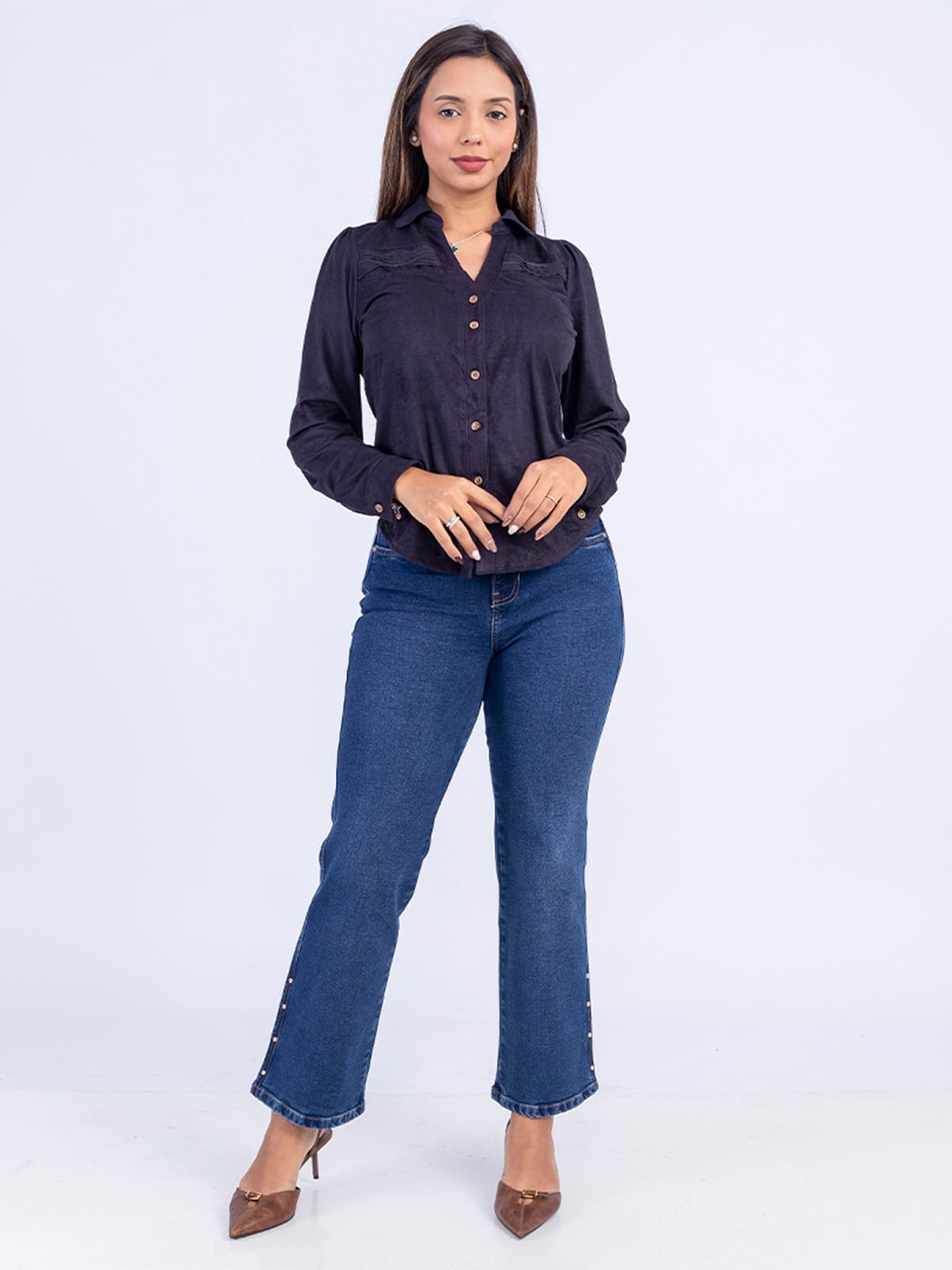BLUSA MUJER SODA BLUES ZURI SUEDE - 1
