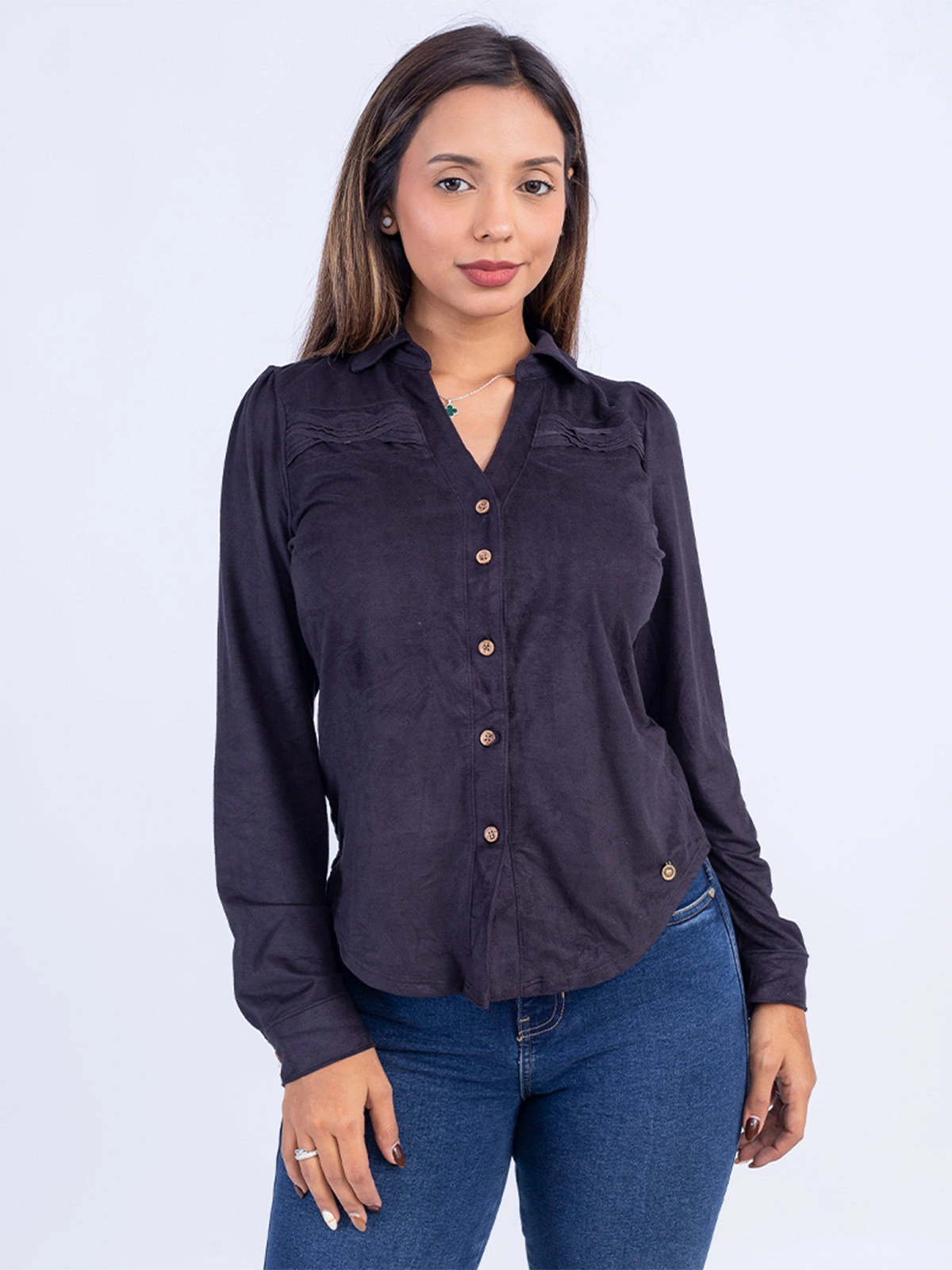 BLUSA MUJER SODA BLUES ZURI SUEDE - 2