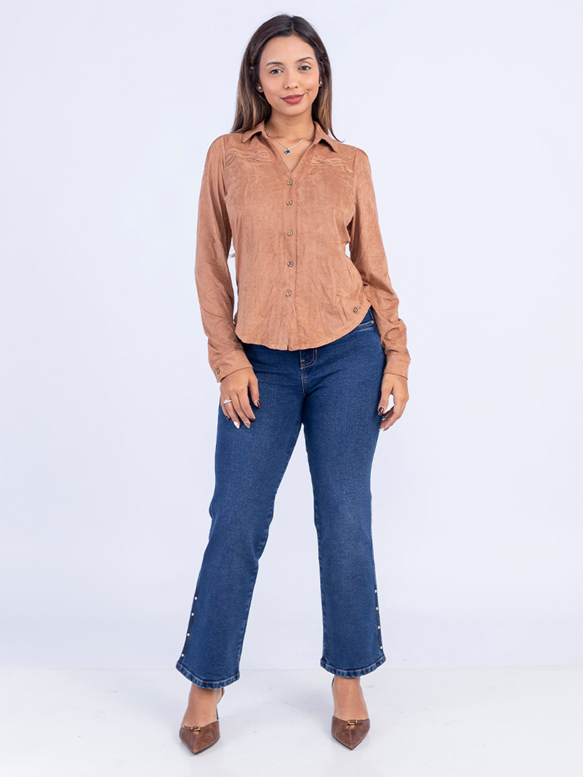 BLUSA MUJER SODA BLUES ZURI SUEDE - 1