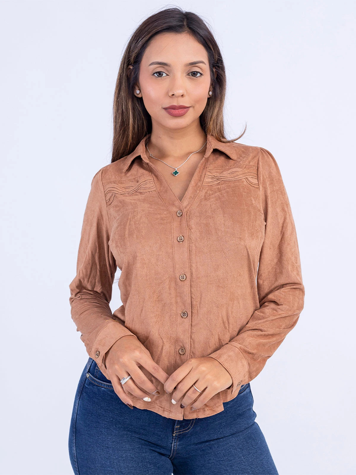 BLUSA MUJER SODA BLUES ZURI SUEDE - 2