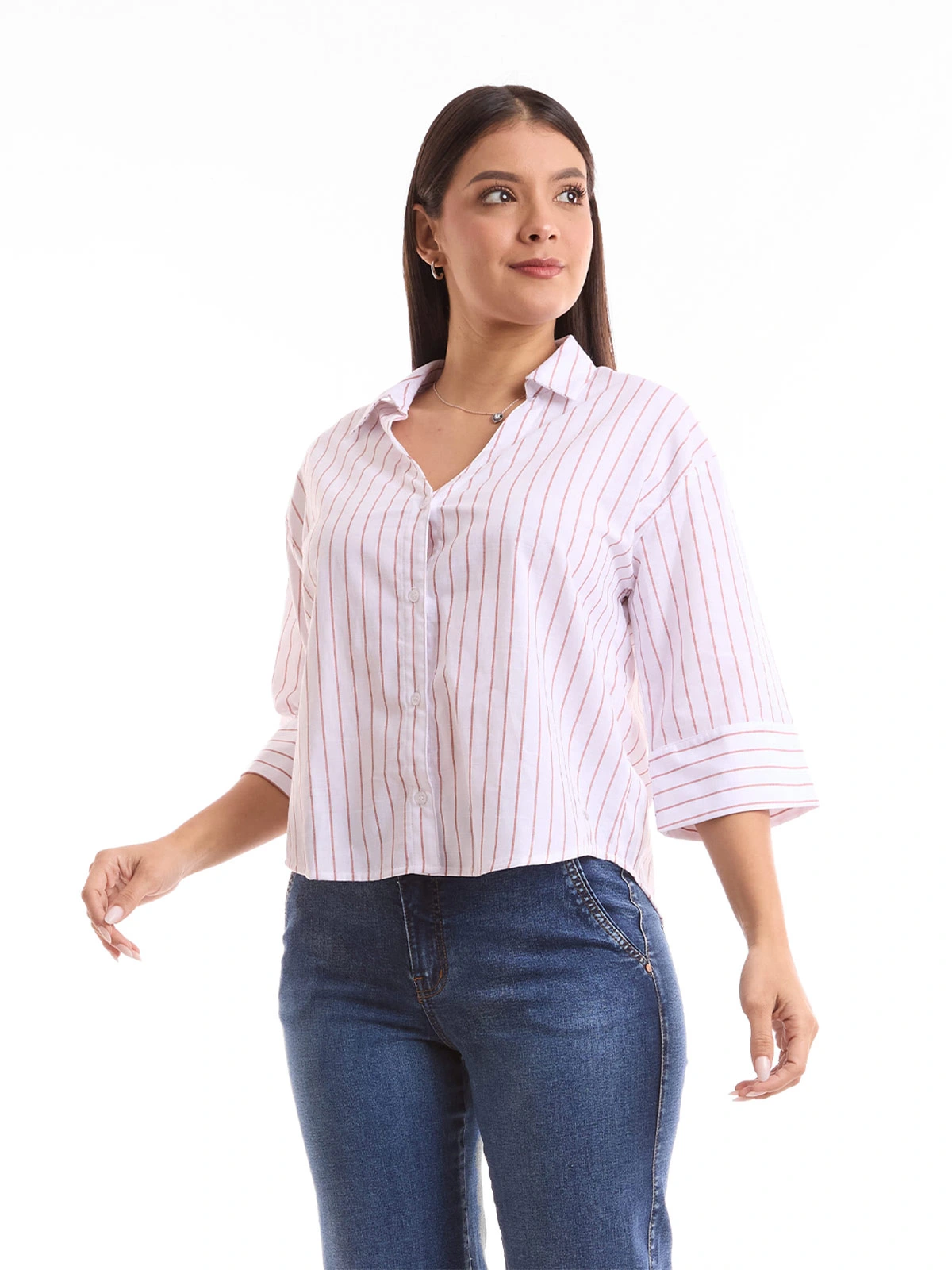 BLUSA MANGA 3/4 MUJER METAL JEANS RAYAS NATALIA - 2
