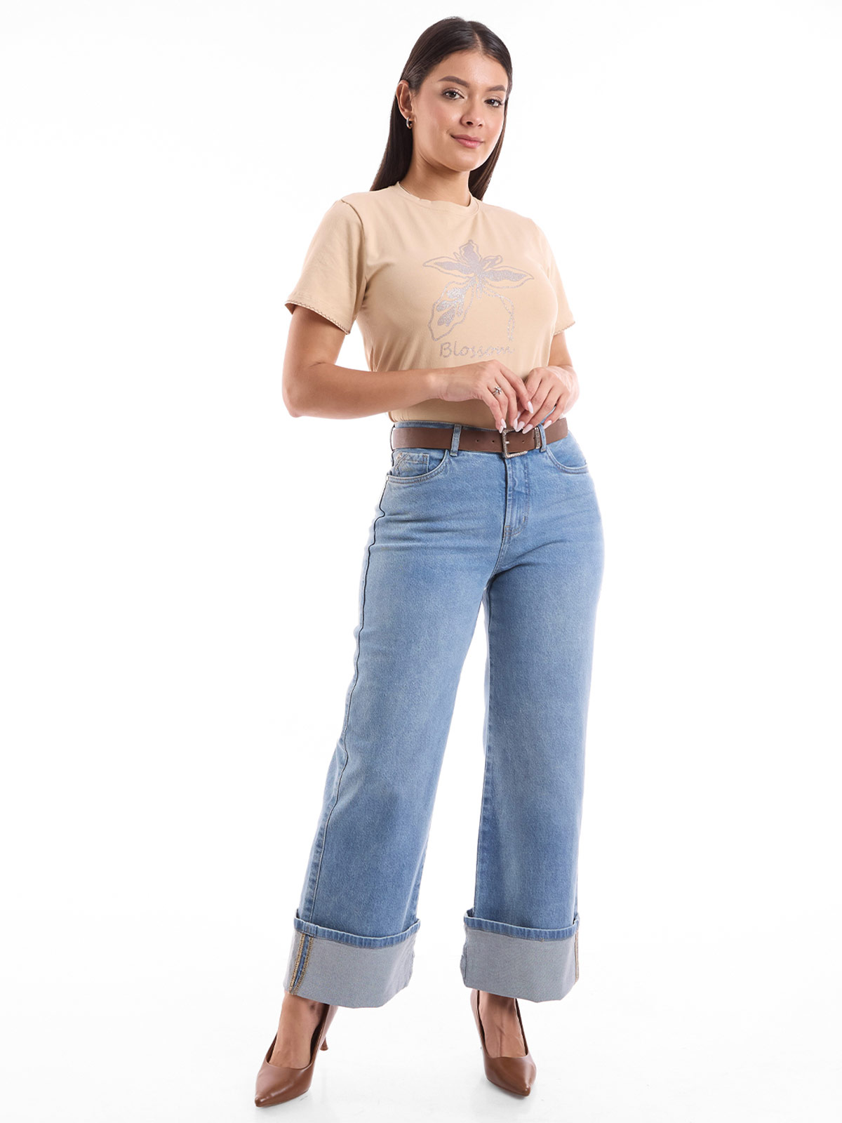 POLO MUJER METAL JEANS ESTAMPADO KATRINA - 1