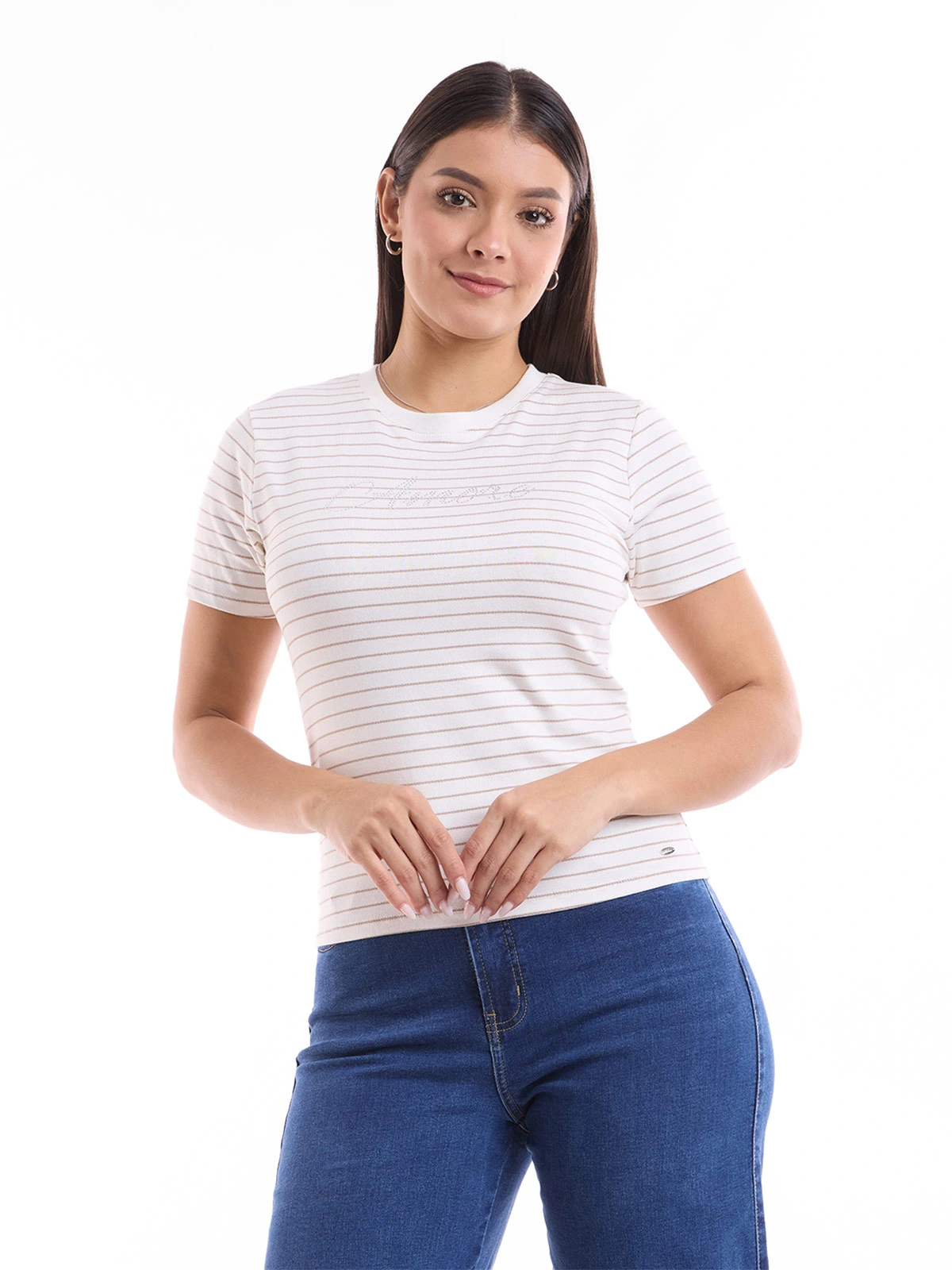 POLO MUJER METAL JEANS RAYAS ABIGAIL - 1