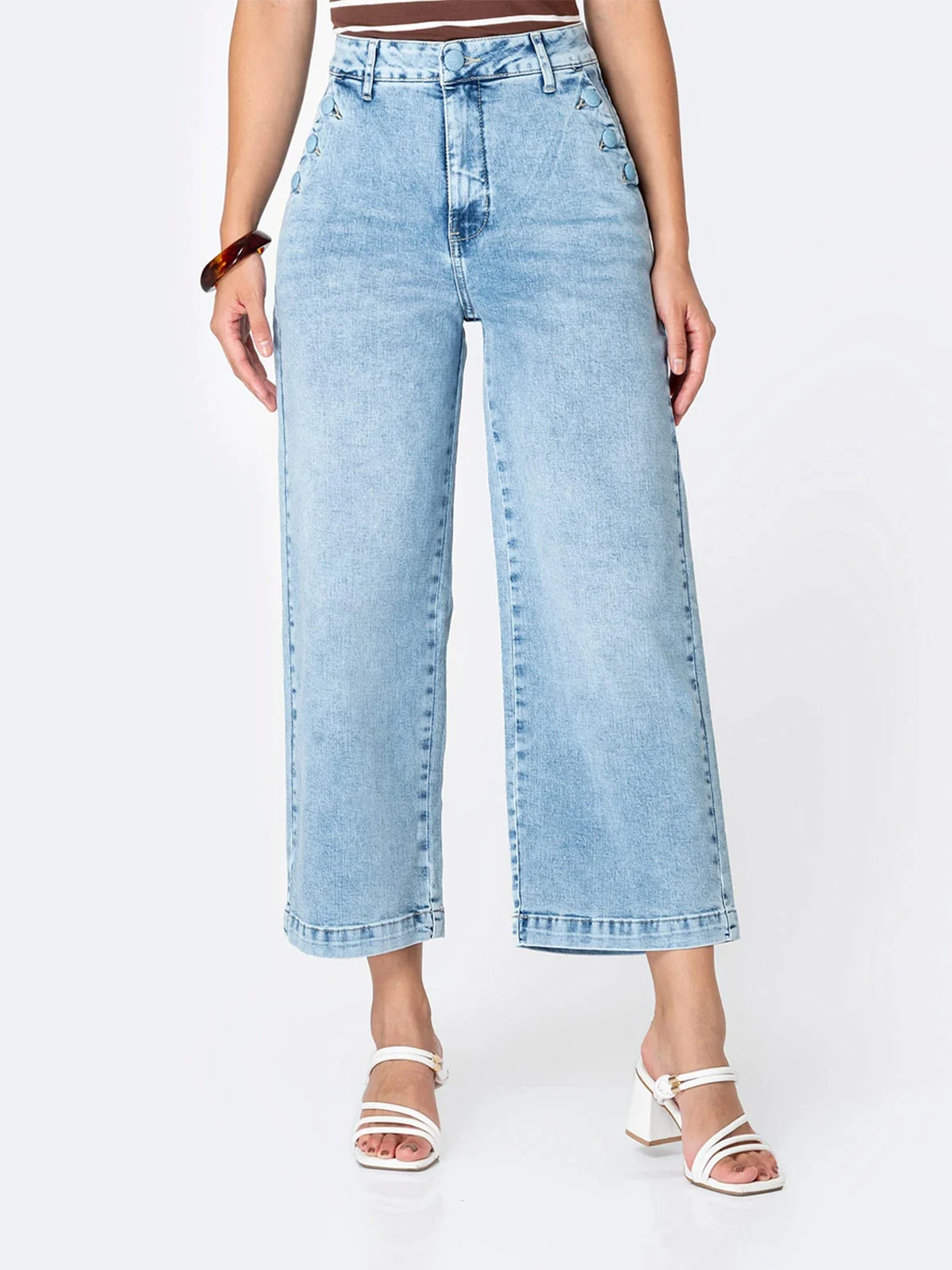 JEANS CULOTTE MUJER PIONIER DENIM STRETCH BRUNELHA - 2