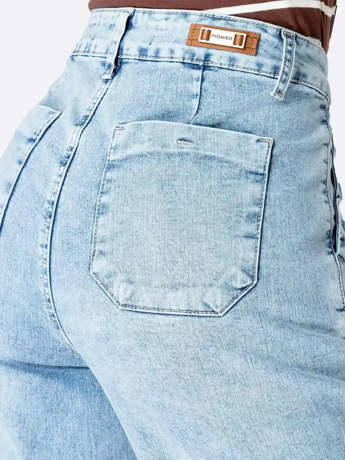 JEANS CULOTTE MUJER PIONIER DENIM STRETCH BRUNELHA - 4