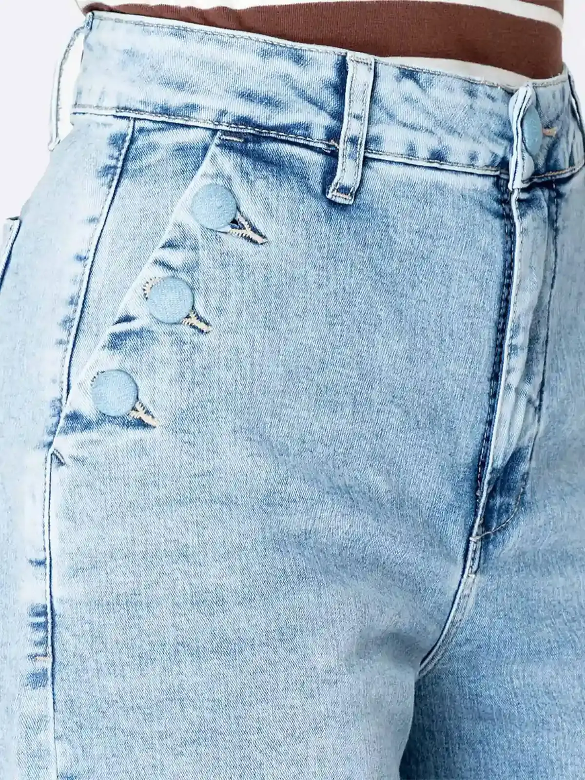 JEANS CULOTTE MUJER PIONIER DENIM STRETCH BRUNELHA - 5