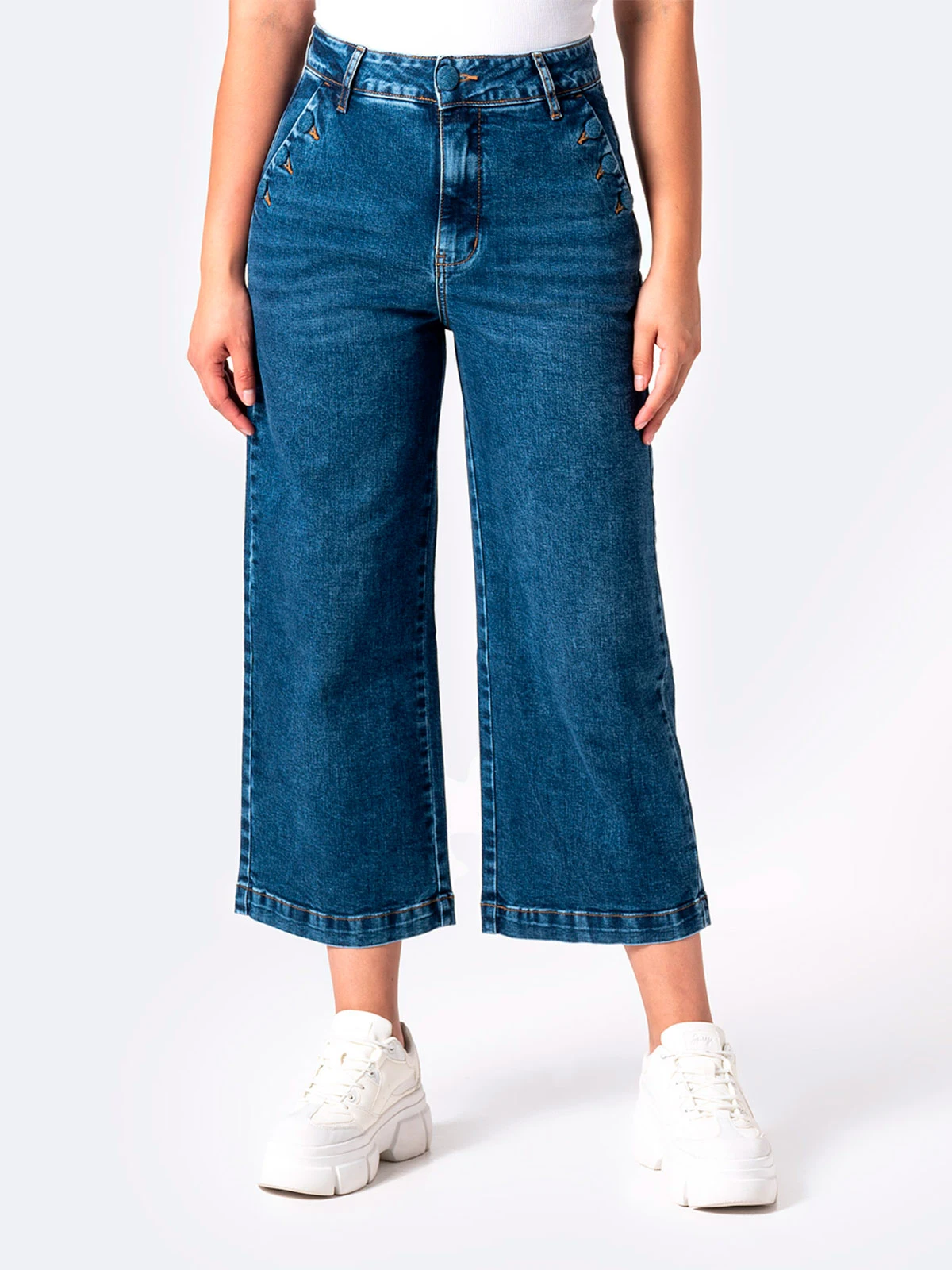 JEANS CULOTTE MUJER PIONIER - 2