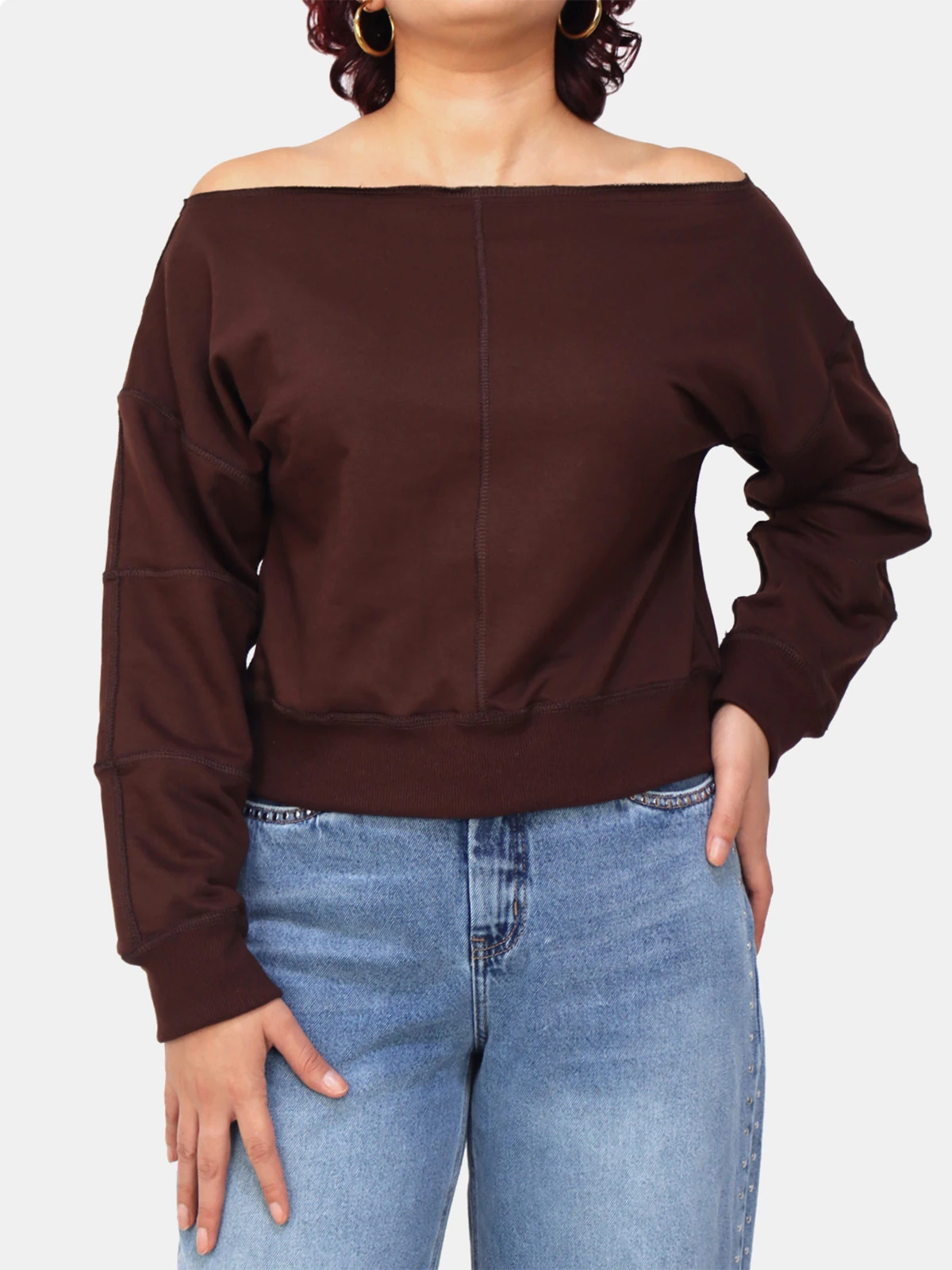 POLERA ALGODÓN MUJER KAYRA POBLET PERFECT FIT FT OFF SHOULDERO KF0025 - 1
