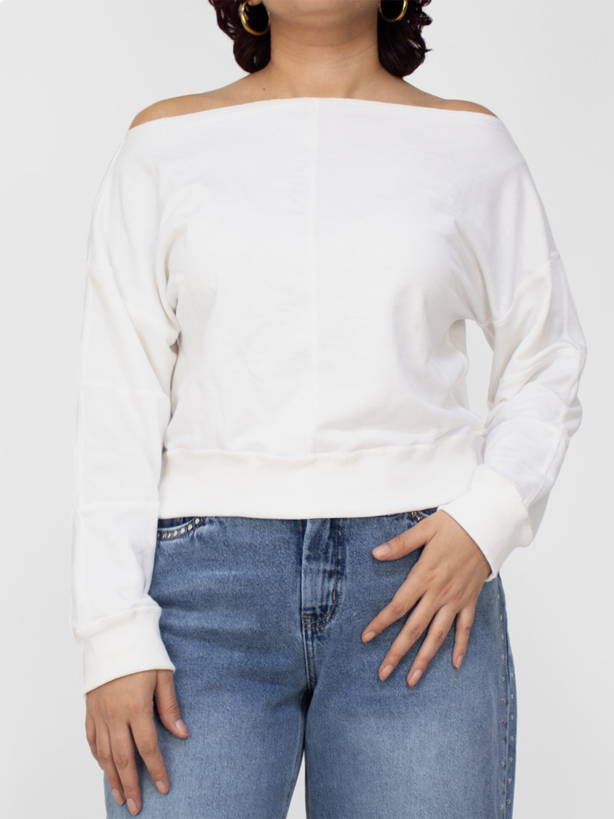 POLERA ALGODÓN MUJER KAYRA POBLET PERFECT FIT FT OFF SHOULDERO KF0025 - 1