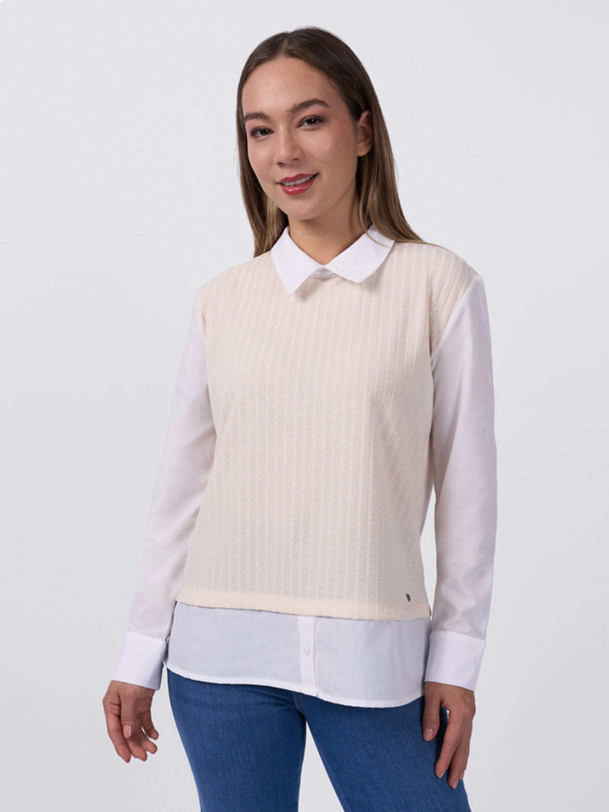 BLUSA MANGA LARGA MUJER MACHINE DULFINA - 1