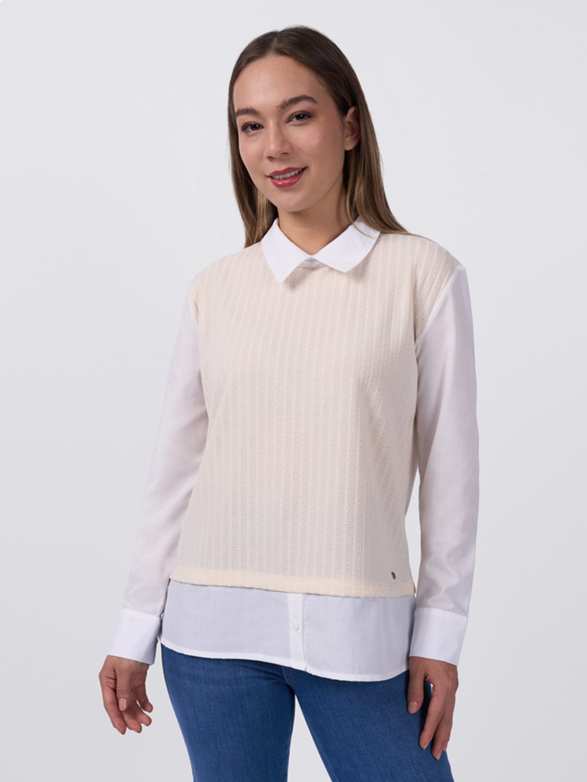 BLUSA MANGA LARGA MUJER MACHINE DULFINA - 1