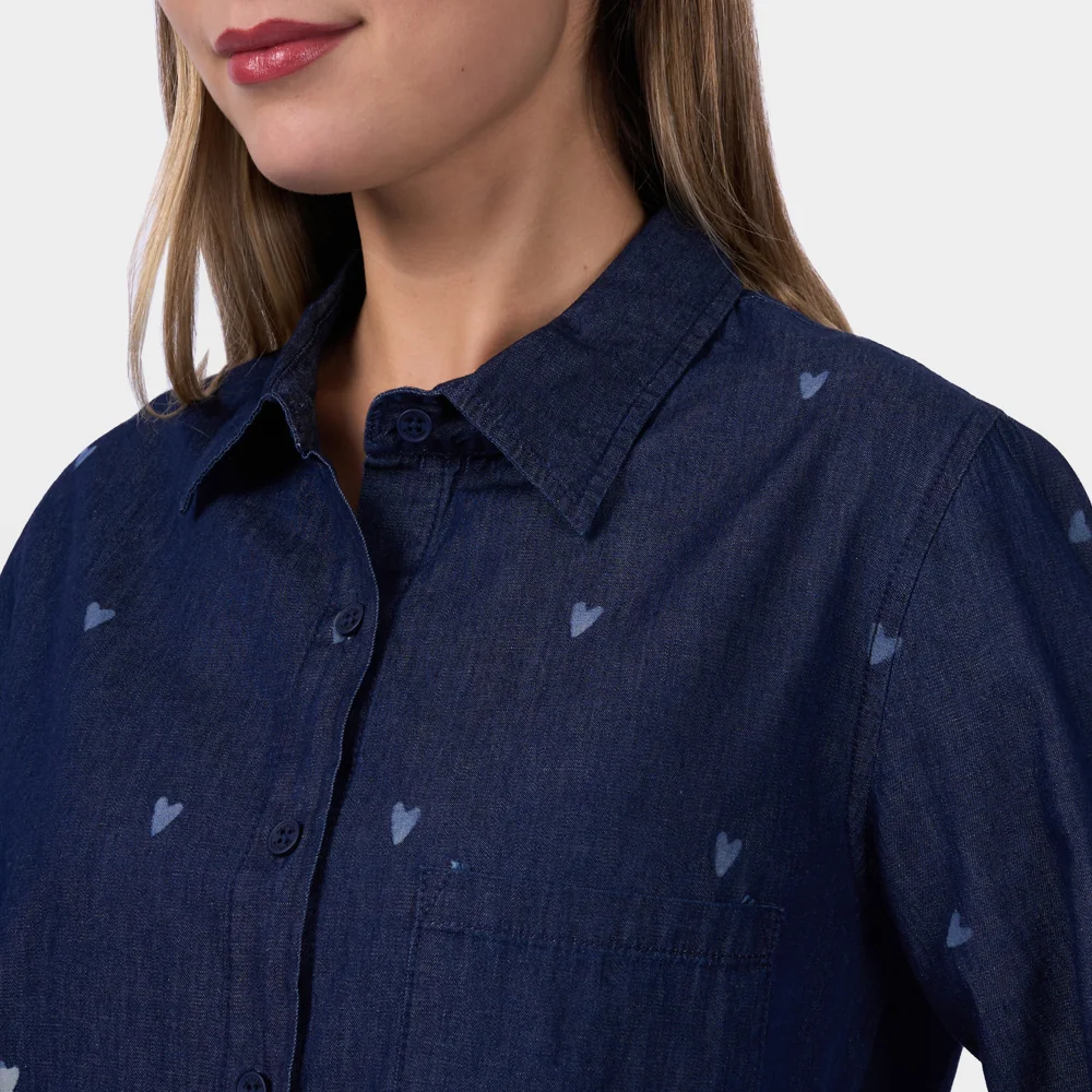 BLUSA MANGA LARGA ALGODÓN MUJER MACHINE-E-STARLE - 2