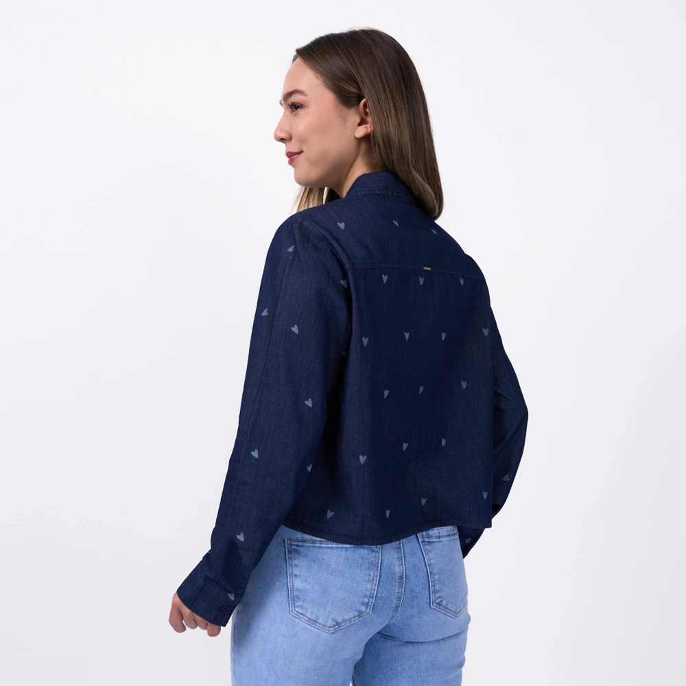 BLUSA MANGA LARGA ALGODÓN MUJER MACHINE-E-STARLE - 3