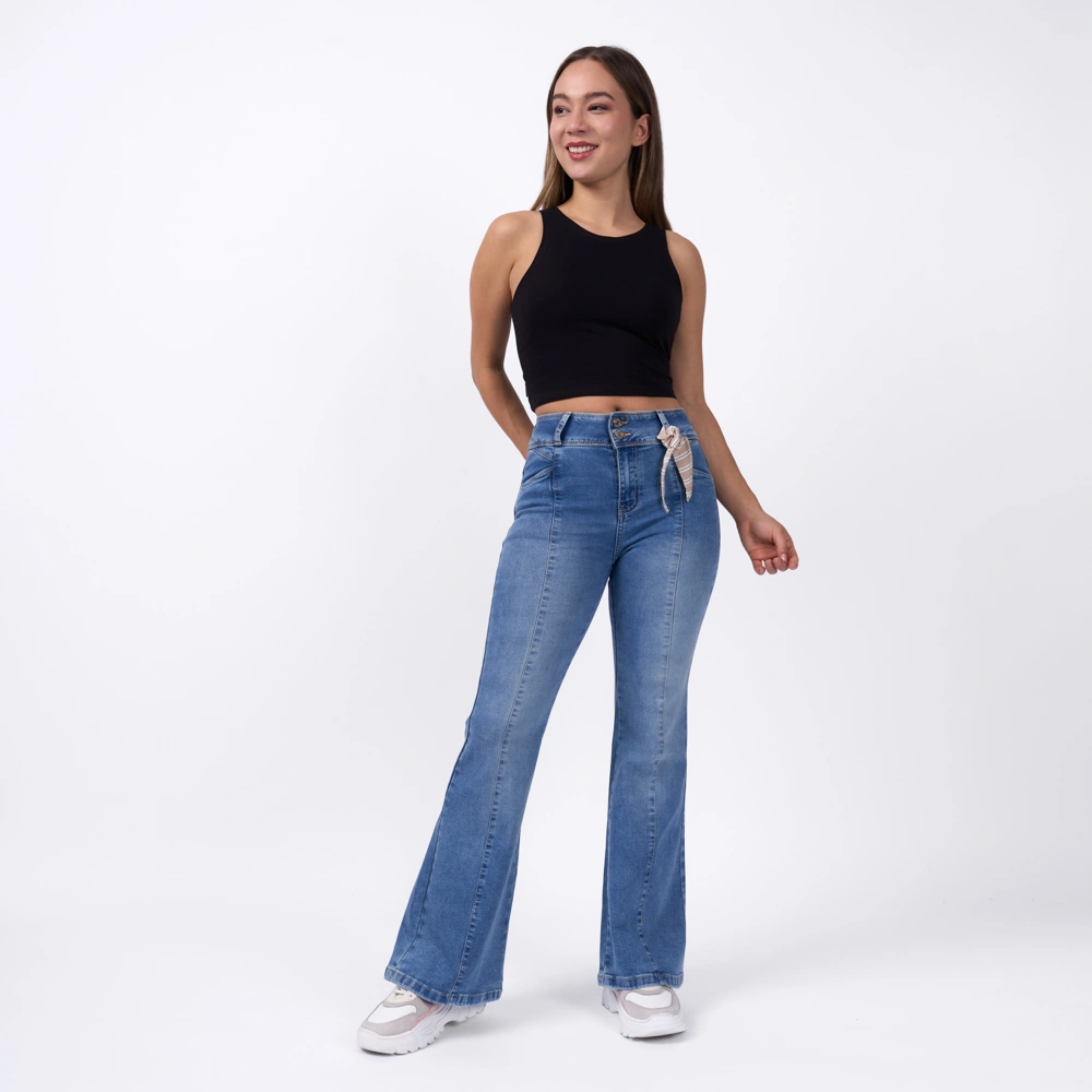 JEAN MUJER MACHINE FL-E-FERLY - 1
