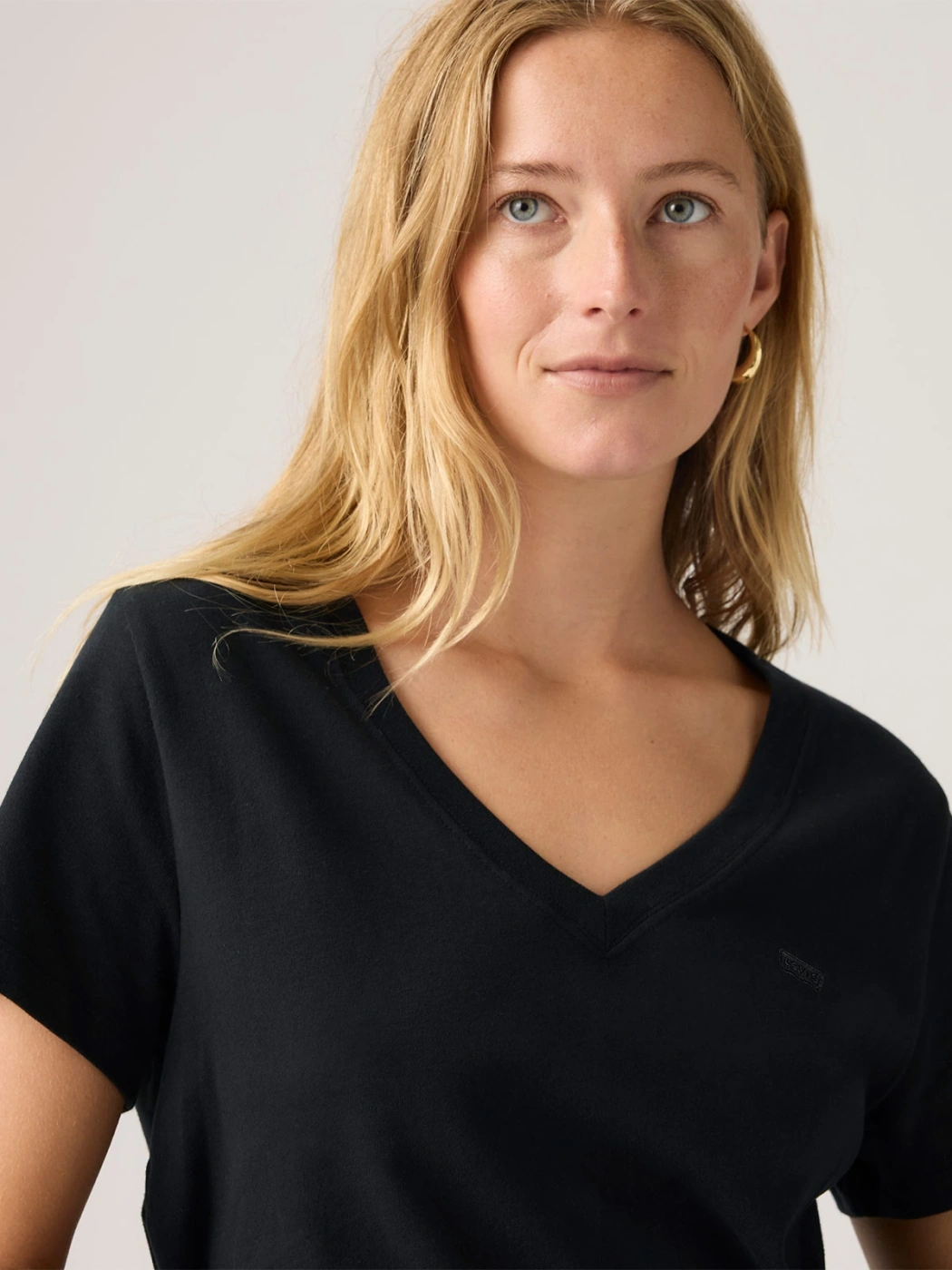 POLO ALGODÓN MUJER LEVIS FAVORITE V-NECK HM ANTHRACITE - 4
