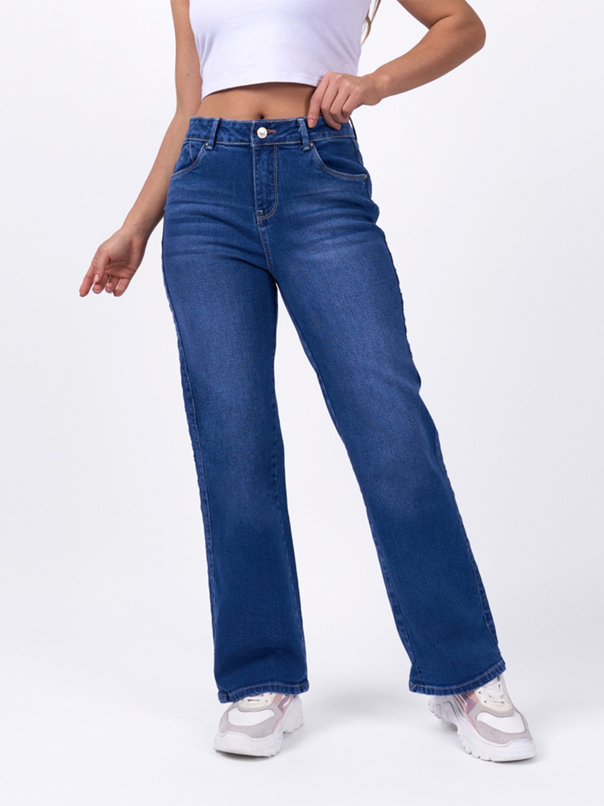 JEAN ALGODÓN REGULAR MUJER MACHINE ROSS  - 2