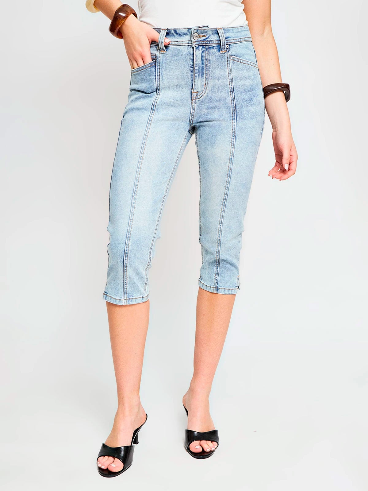 PANTALÓN ALGODÓN CAPRI MUJER INDEX - ELEGIDO TINI - 4