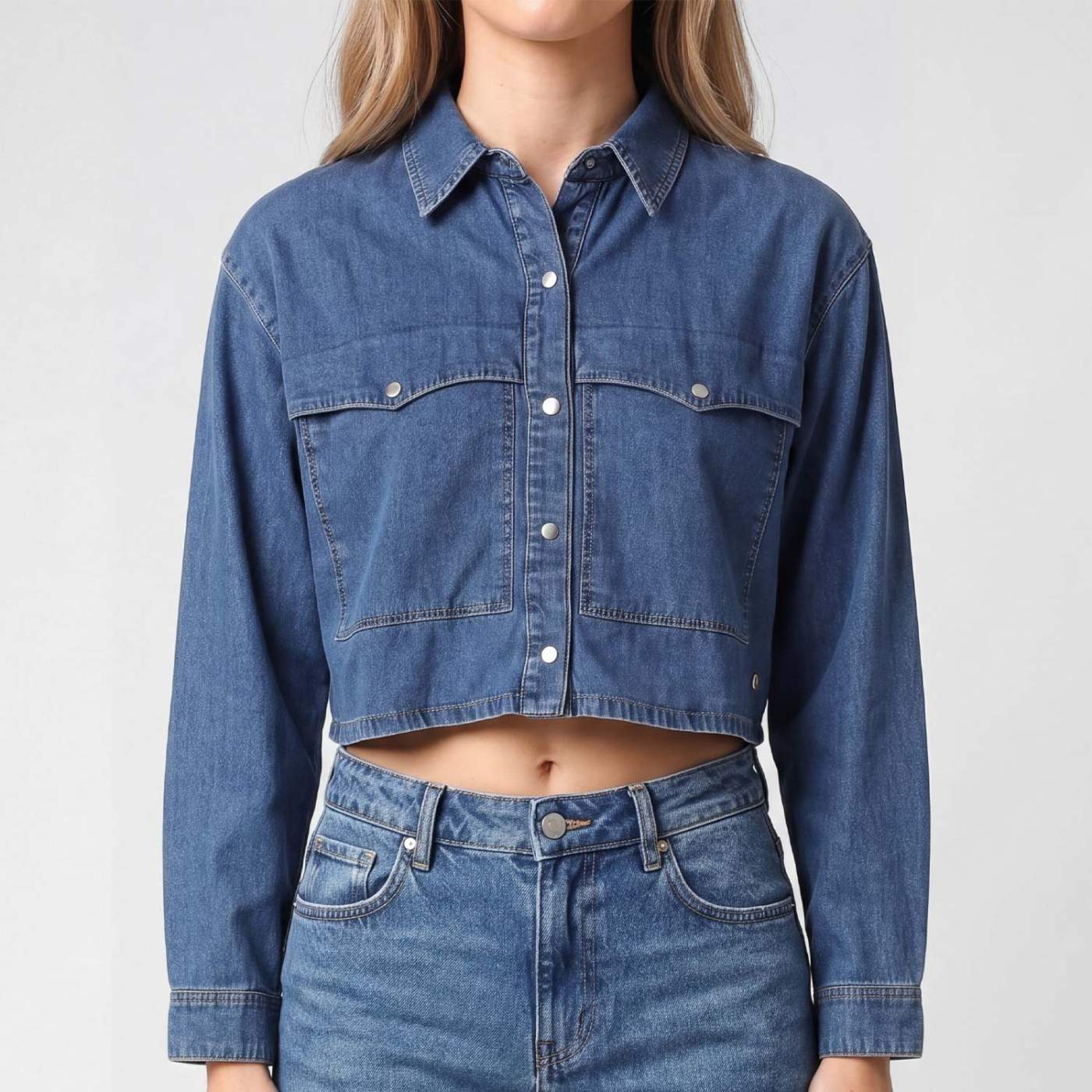 BLUSA CROP MANGA LARGA MUJER SQUEEZE EIRHIN - 4