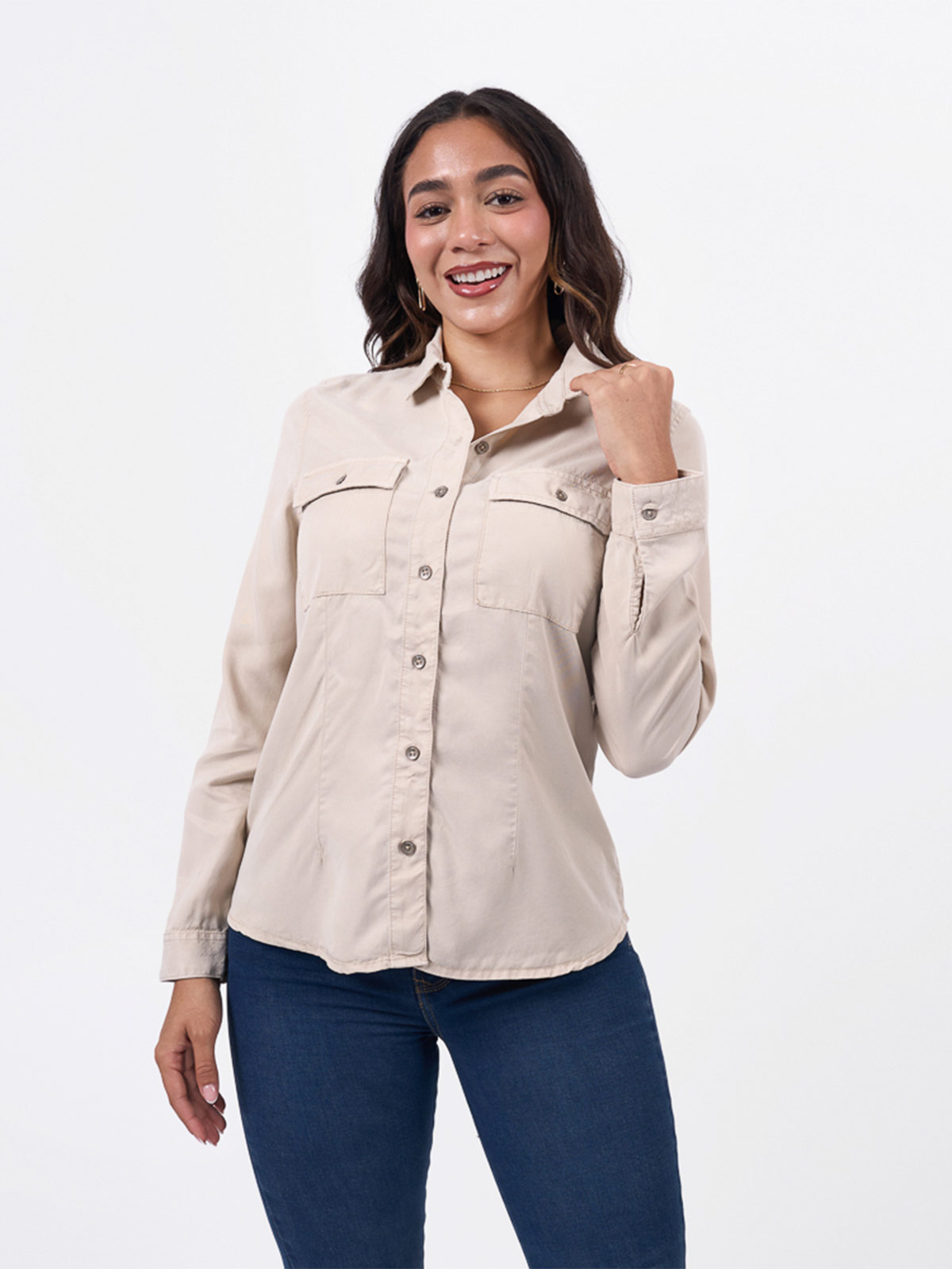 BLUSA MANGA LARGA MUJER BRONCO CHOI - 1