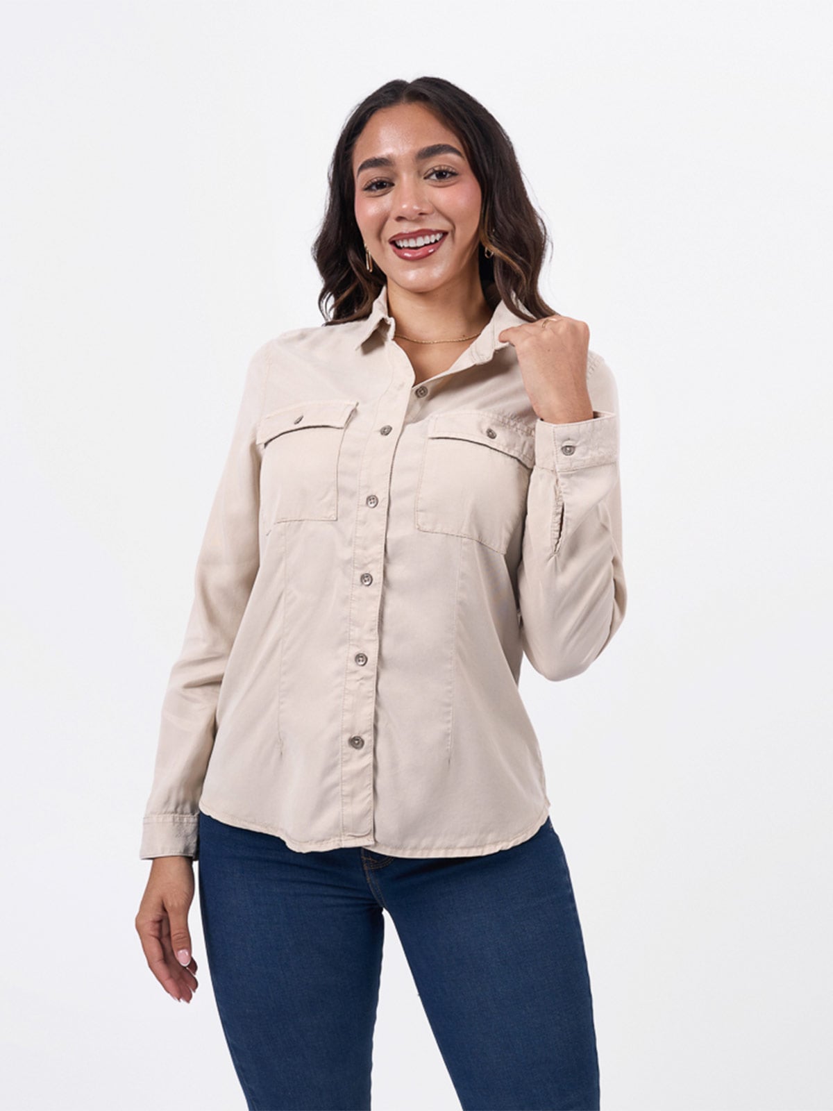 BLUSA MANGA LARGA MUJER BRONCO CHOI - 1