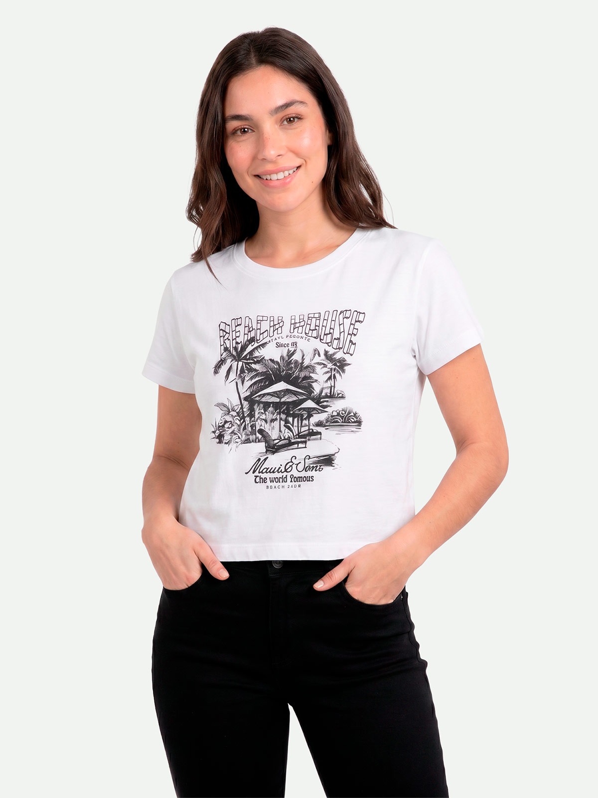 POLO MANGA CORTA MUJER MAUI AND SONS LISO - 2