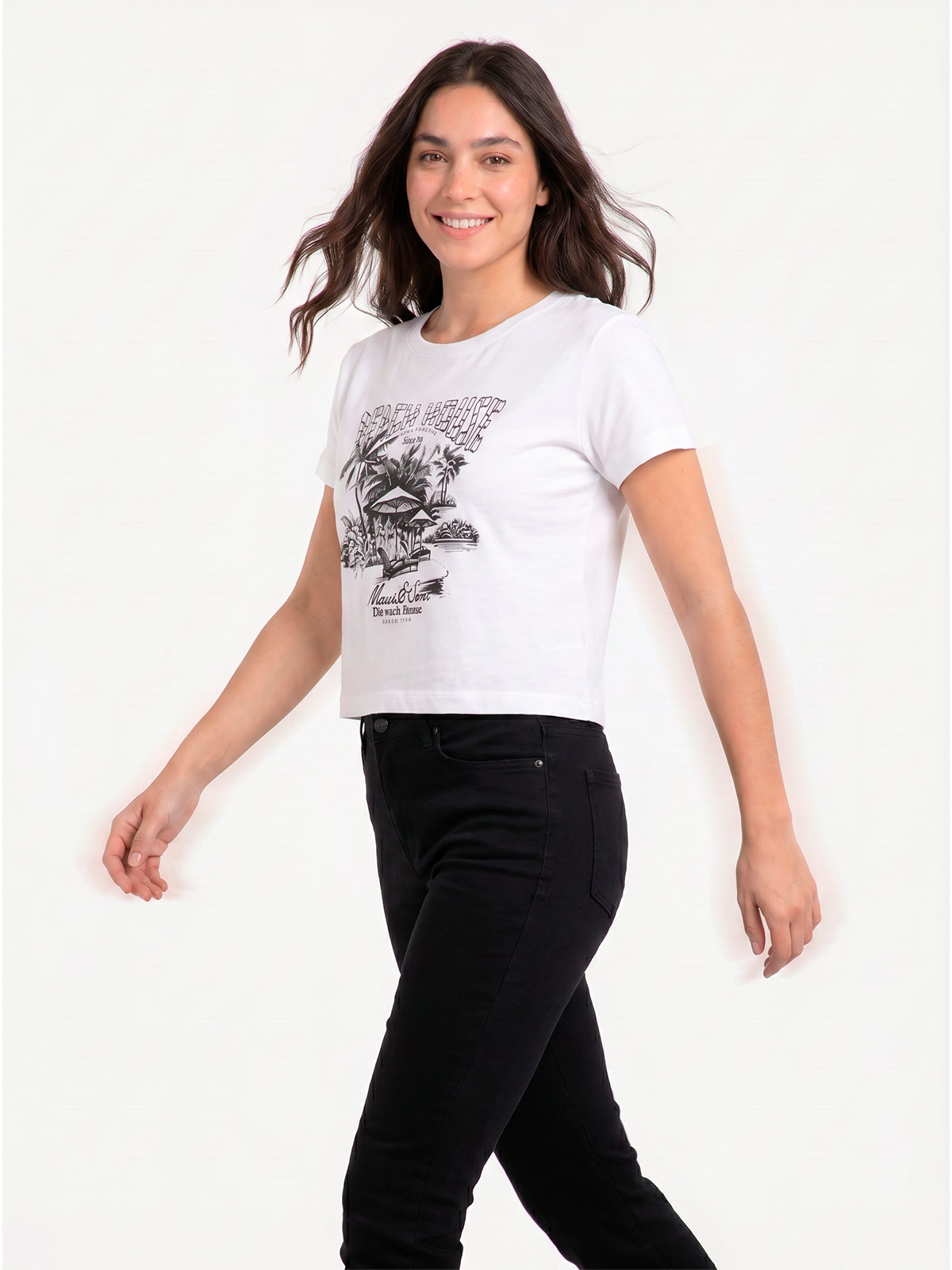 POLO MANGA CORTA MUJER MAUI AND SONS LISO - 3