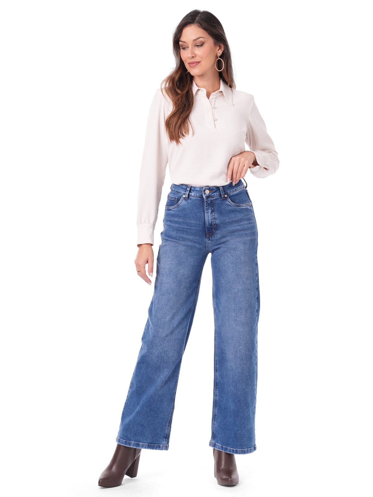 PANTALÓN RECTO MUJER CP MODA DE COLECCIÓN LANUS - 4