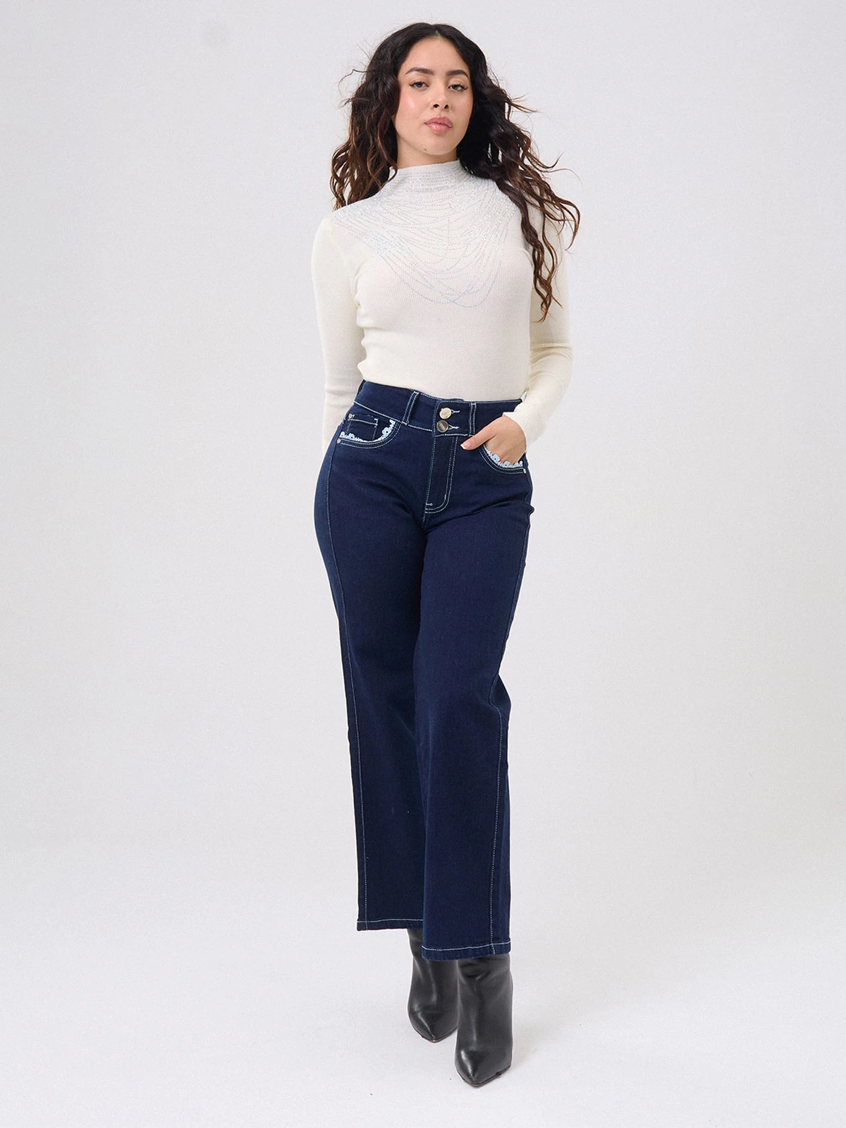 JEAN REGULAR FIT GLAM AMBAR - 1