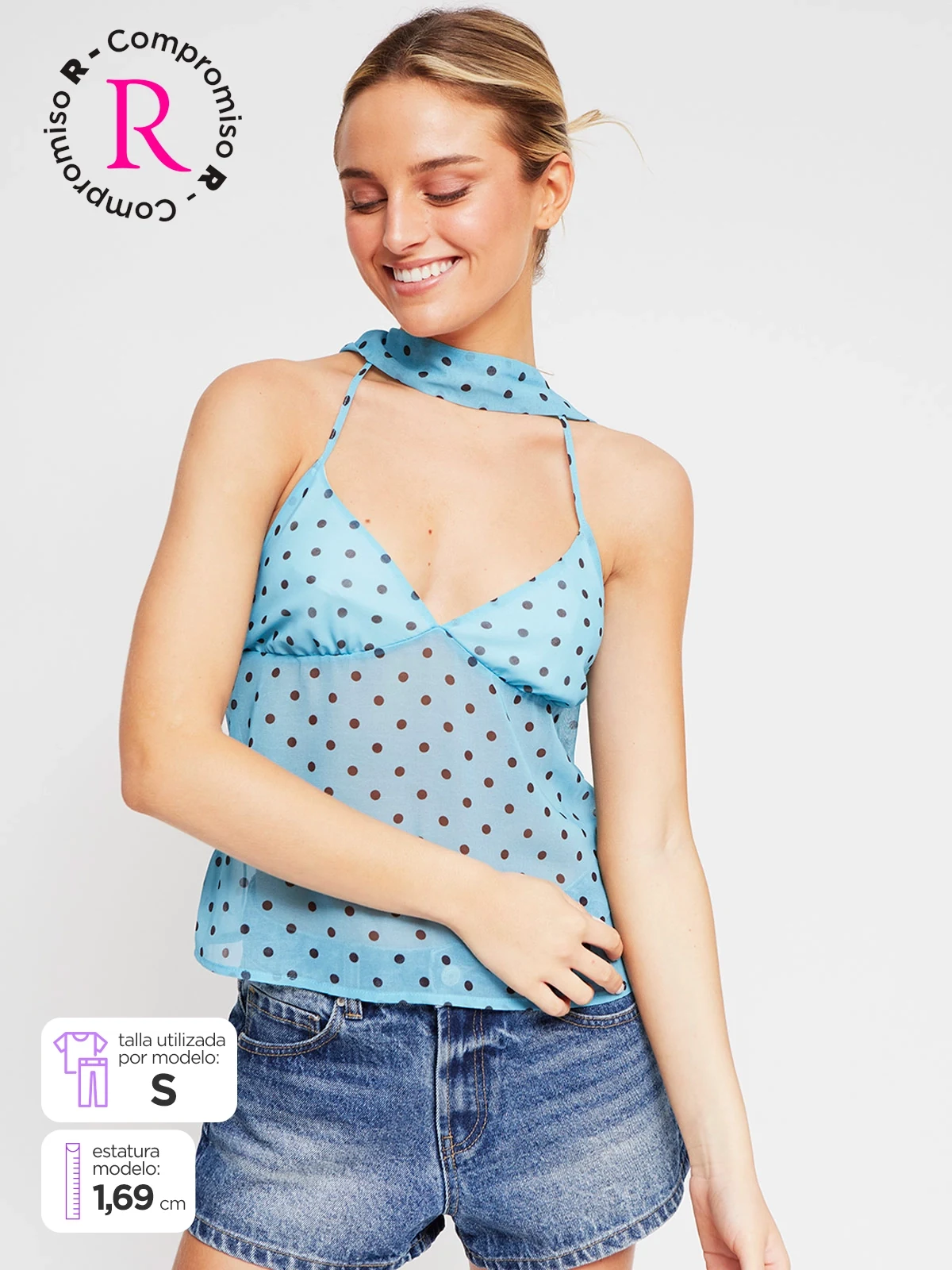 BLUSA SIN MANGAS MUJER INDEX - 1